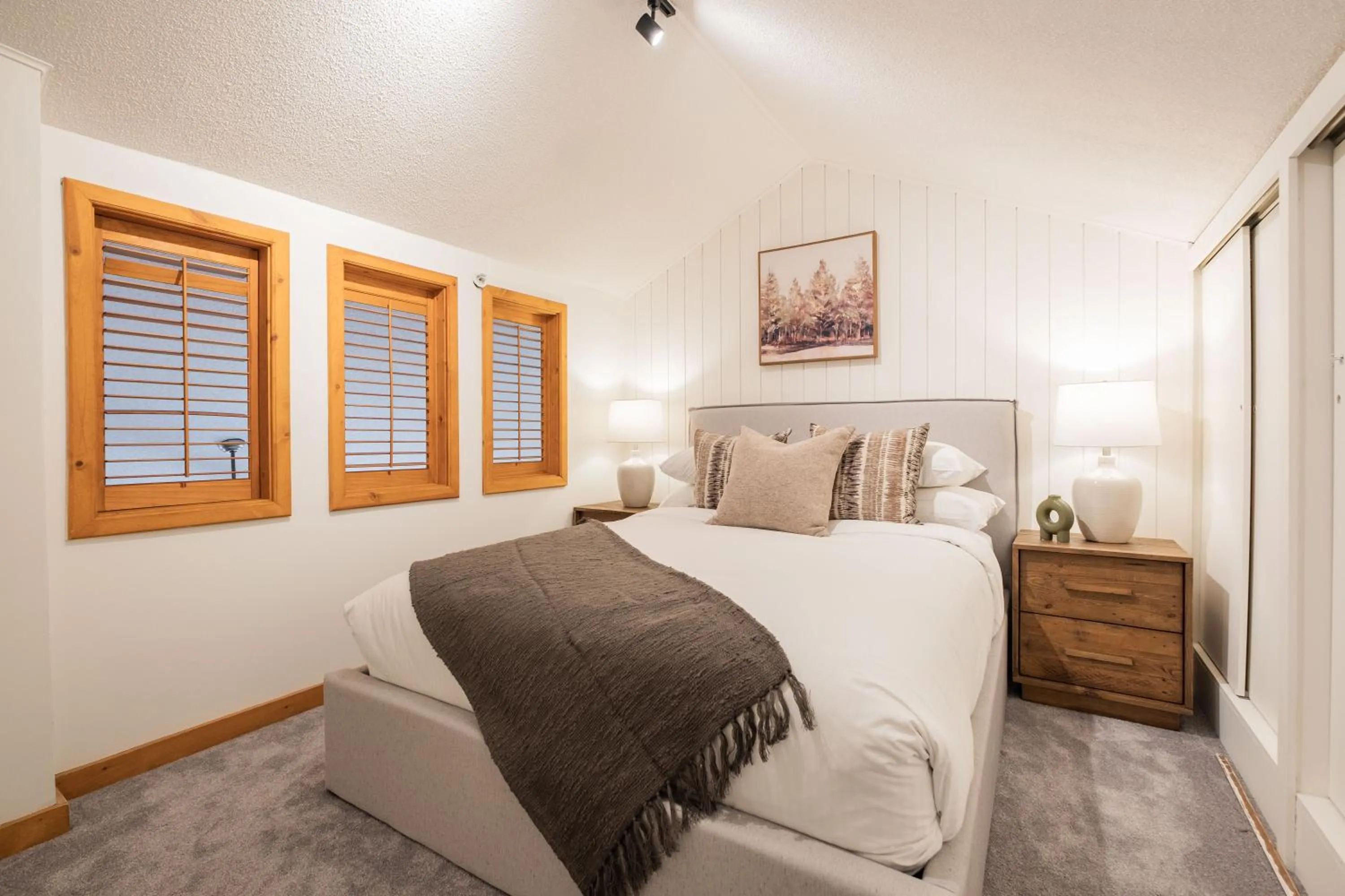 Bed in Powderview by Outpost Whistler