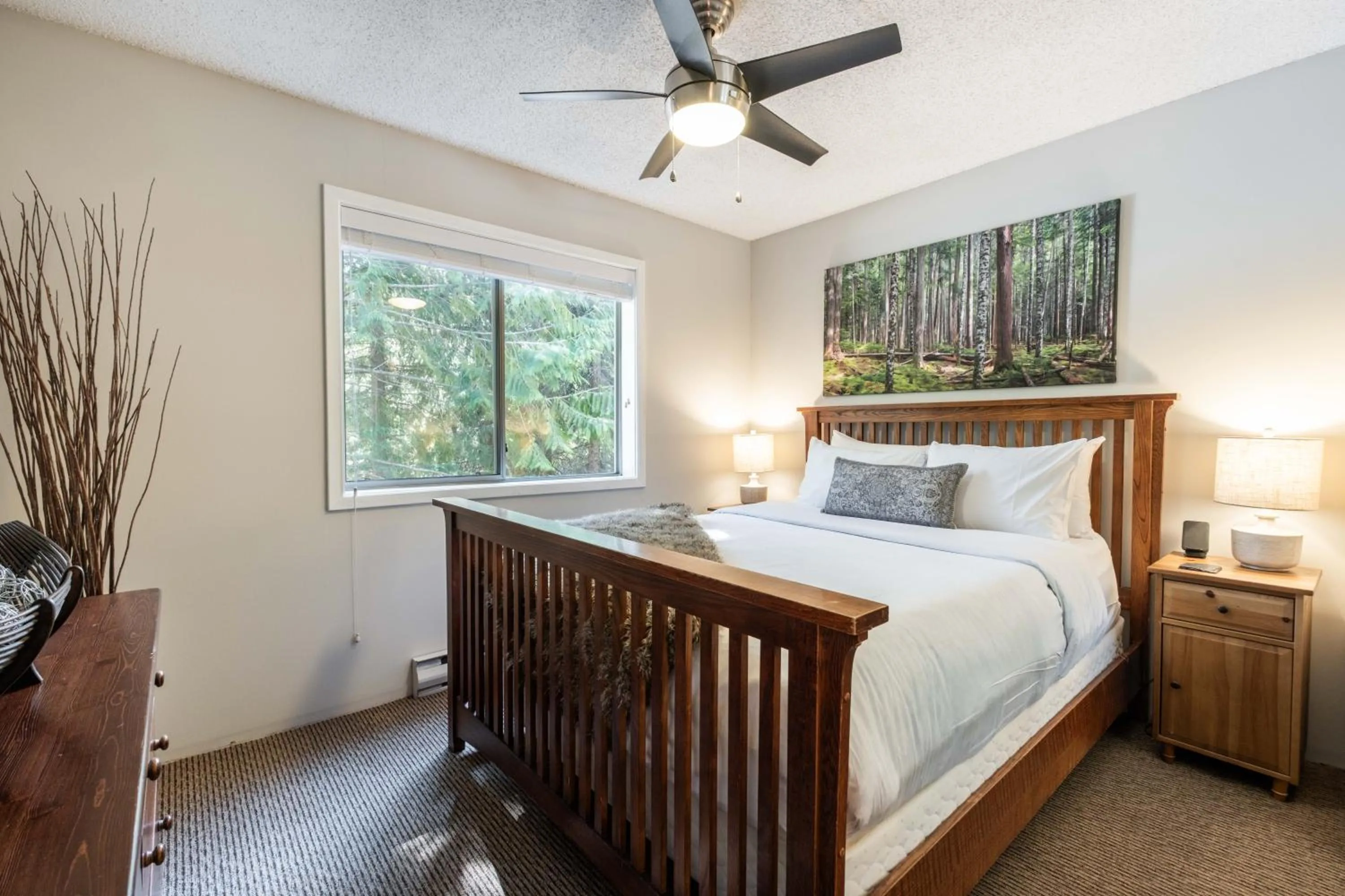 Bed in Powderview by Outpost Whistler