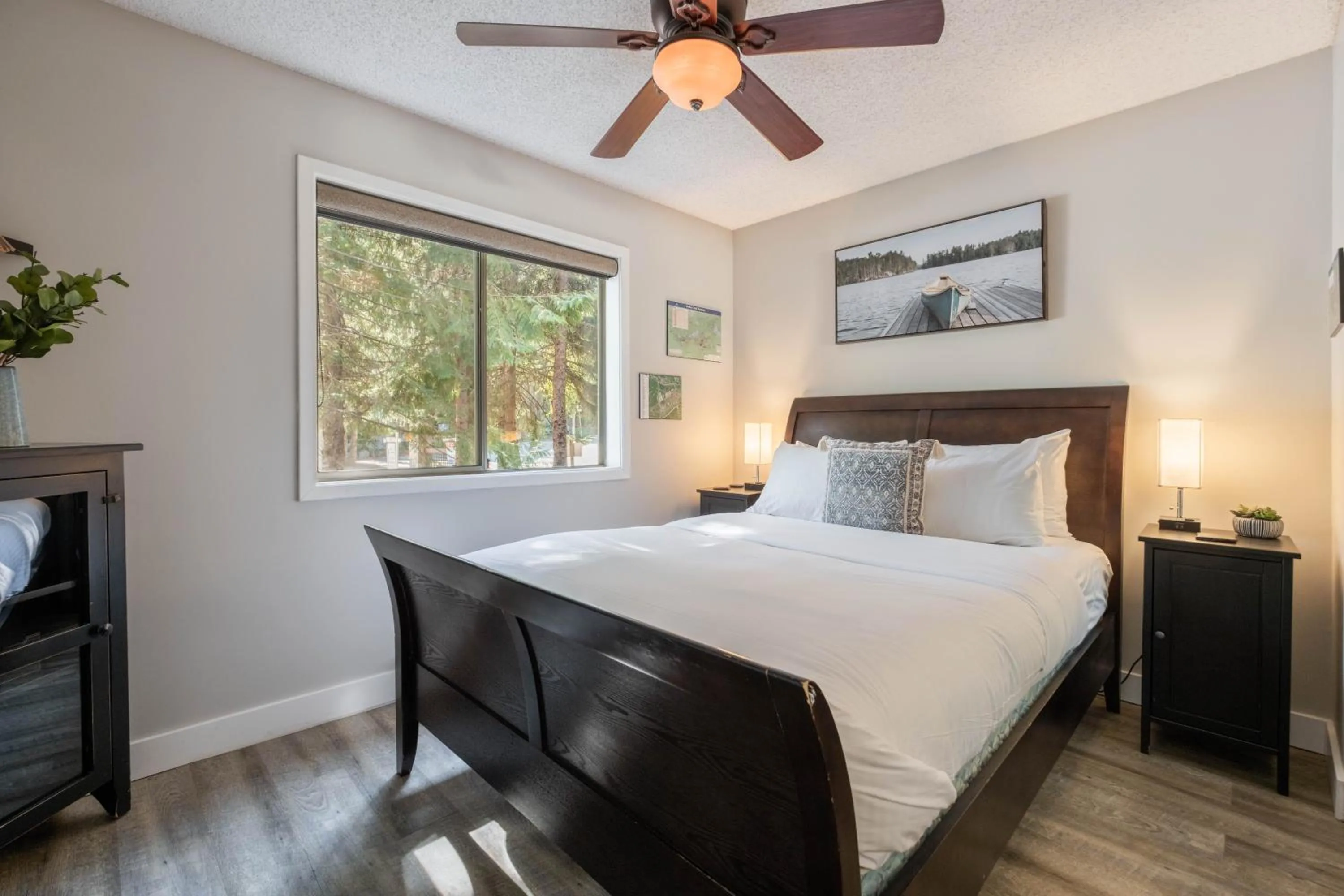 Bed in Powderview by Outpost Whistler