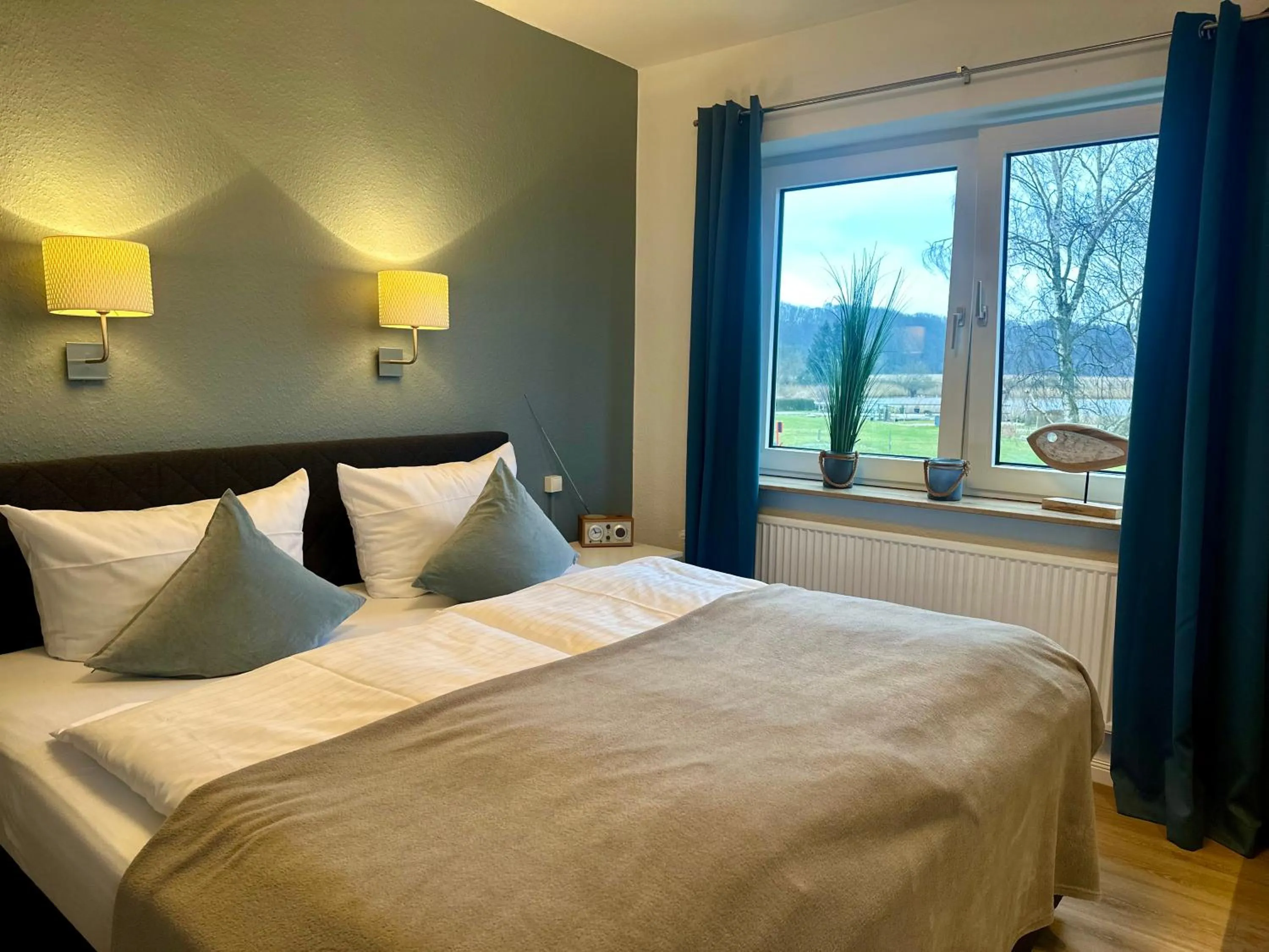 Bed in Hotel Restaurant Ostsee-Anker