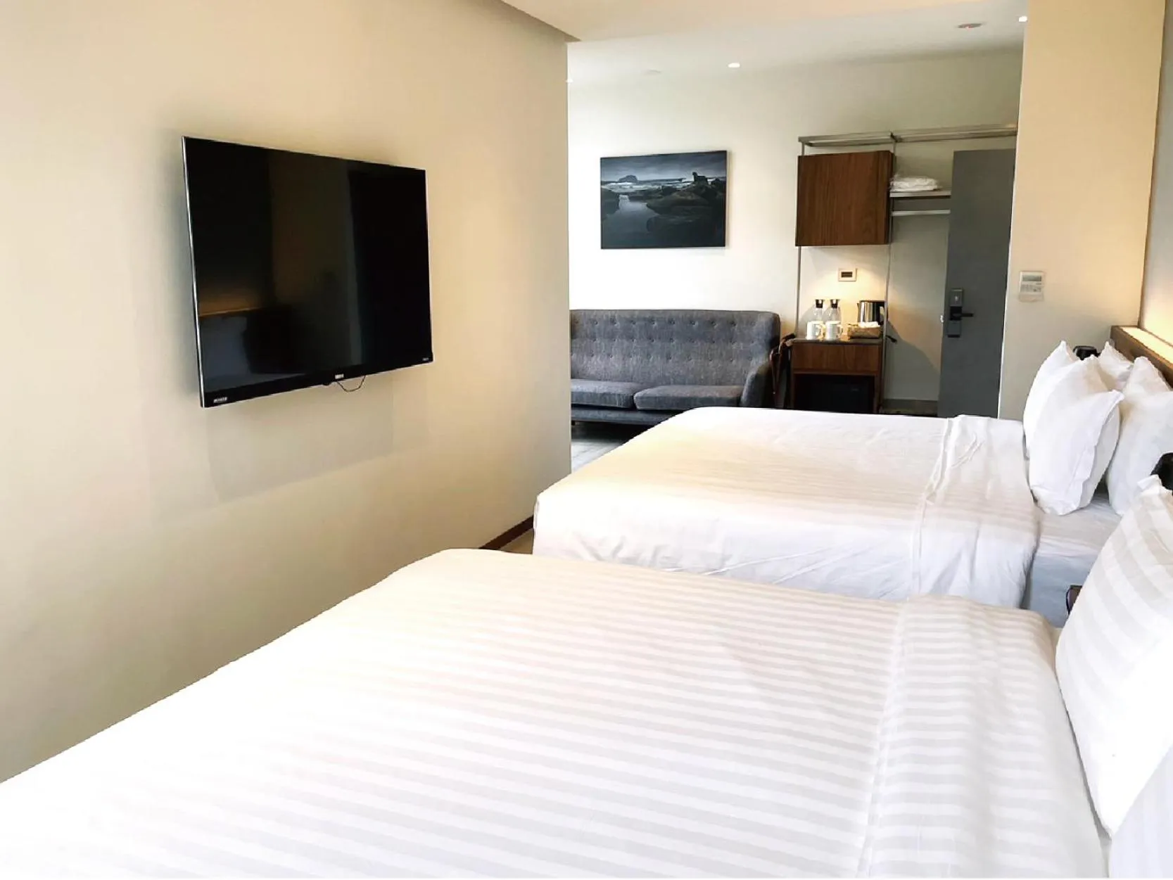 Bed in Hotel BEGINS 倉箱蜜境文旅