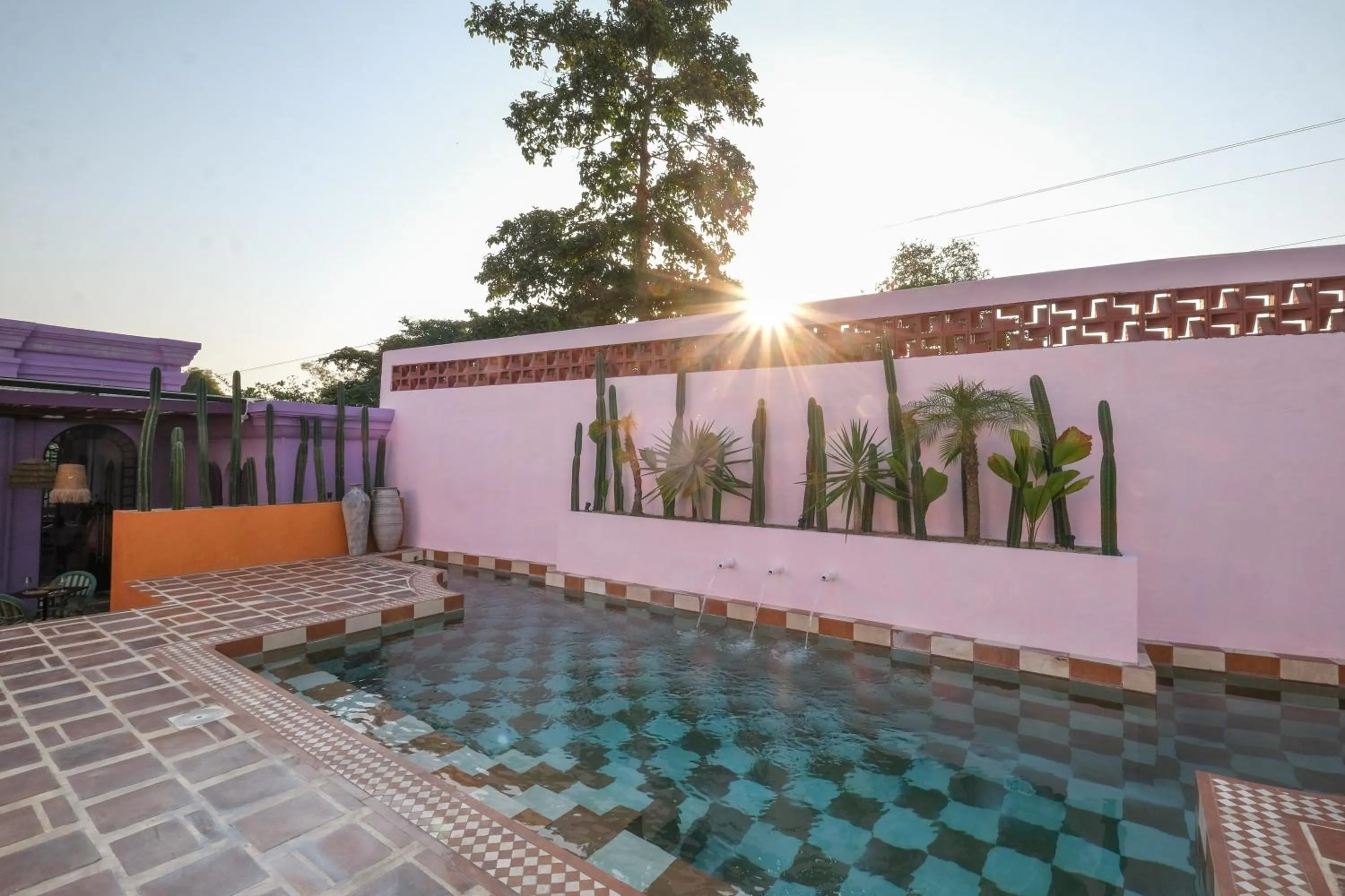 Pool view in El Barrio Boutique Hotel & Bar