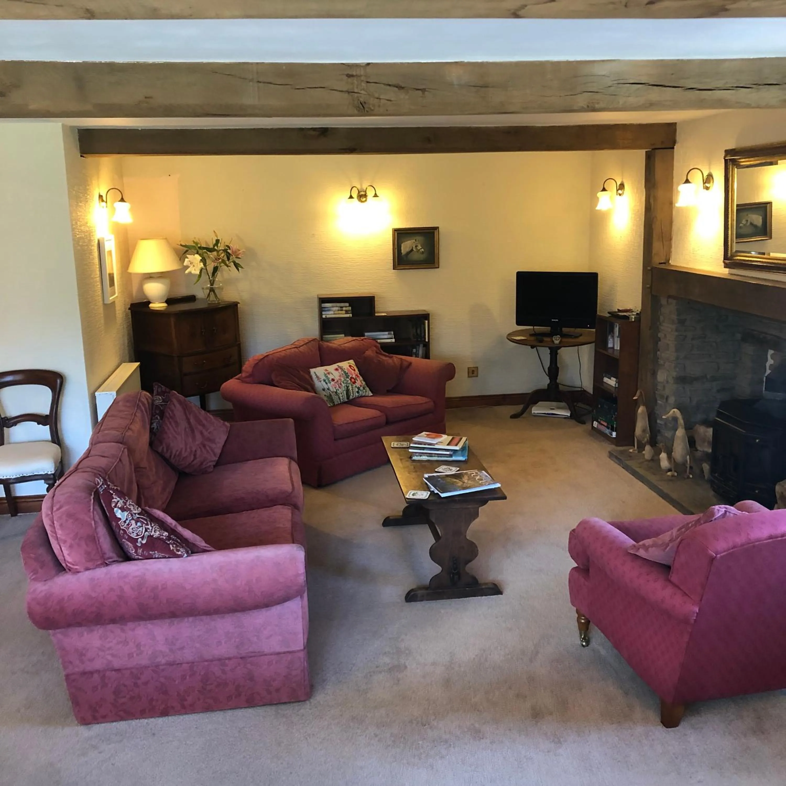 Communal lounge/ TV room in Sayang House