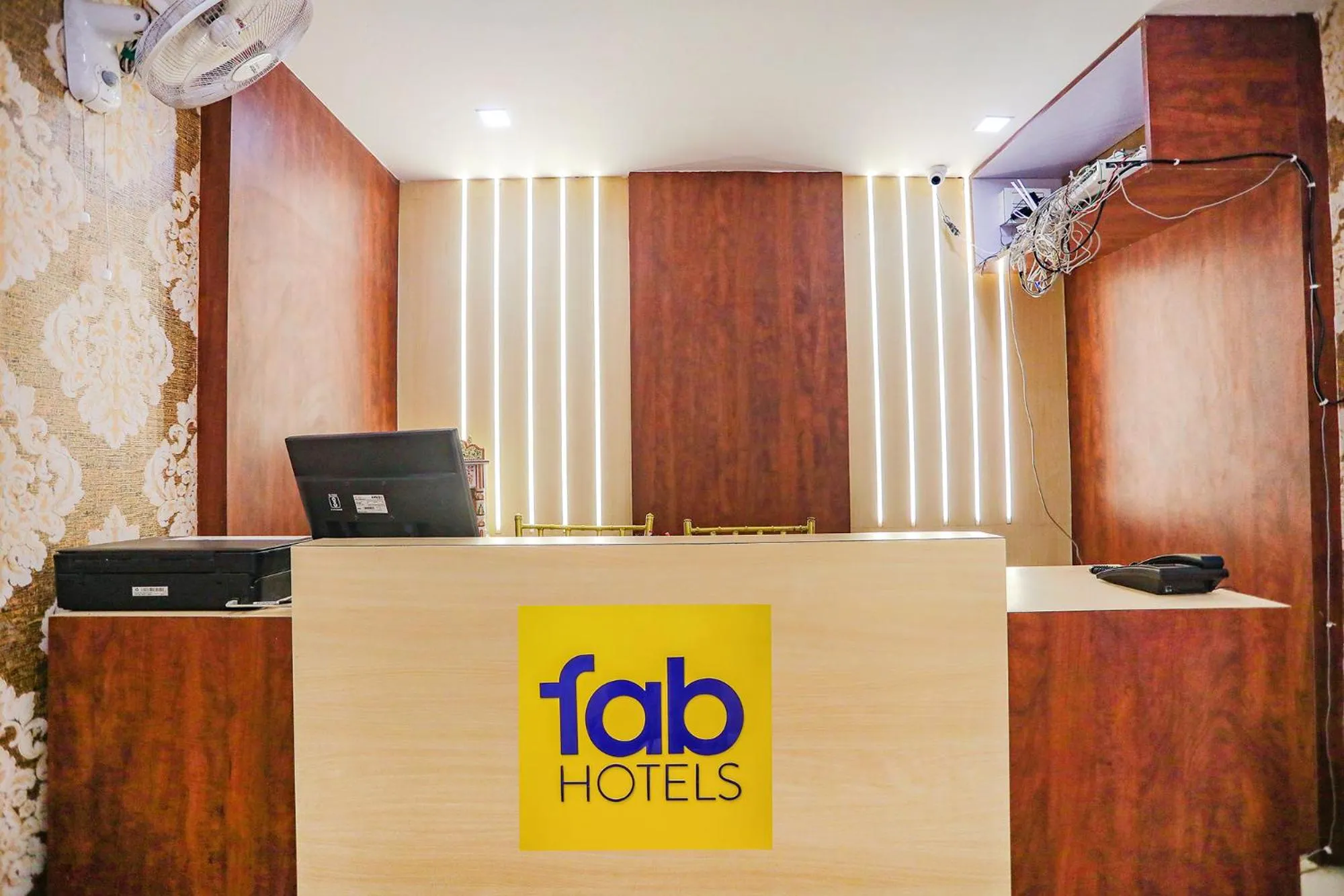 Lobby or reception in FabHotel Cosmos