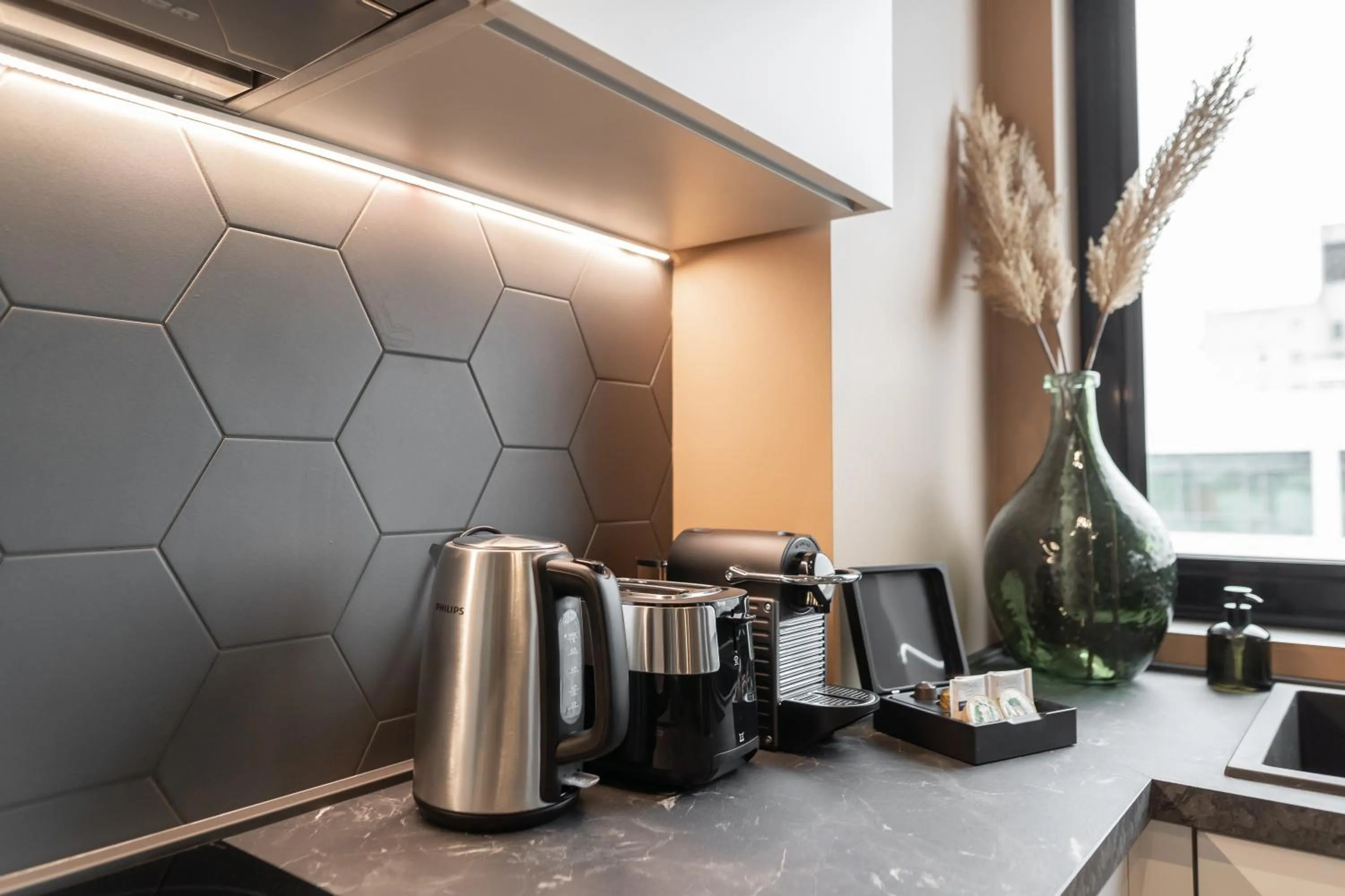 Coffee/tea facilities in The Dome Aparthotel