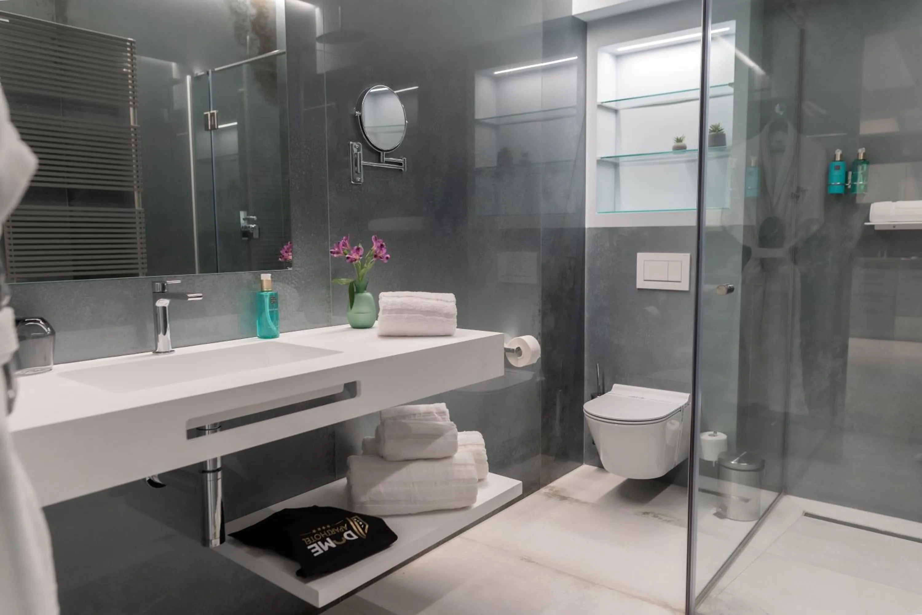 Shower in The Dome Aparthotel