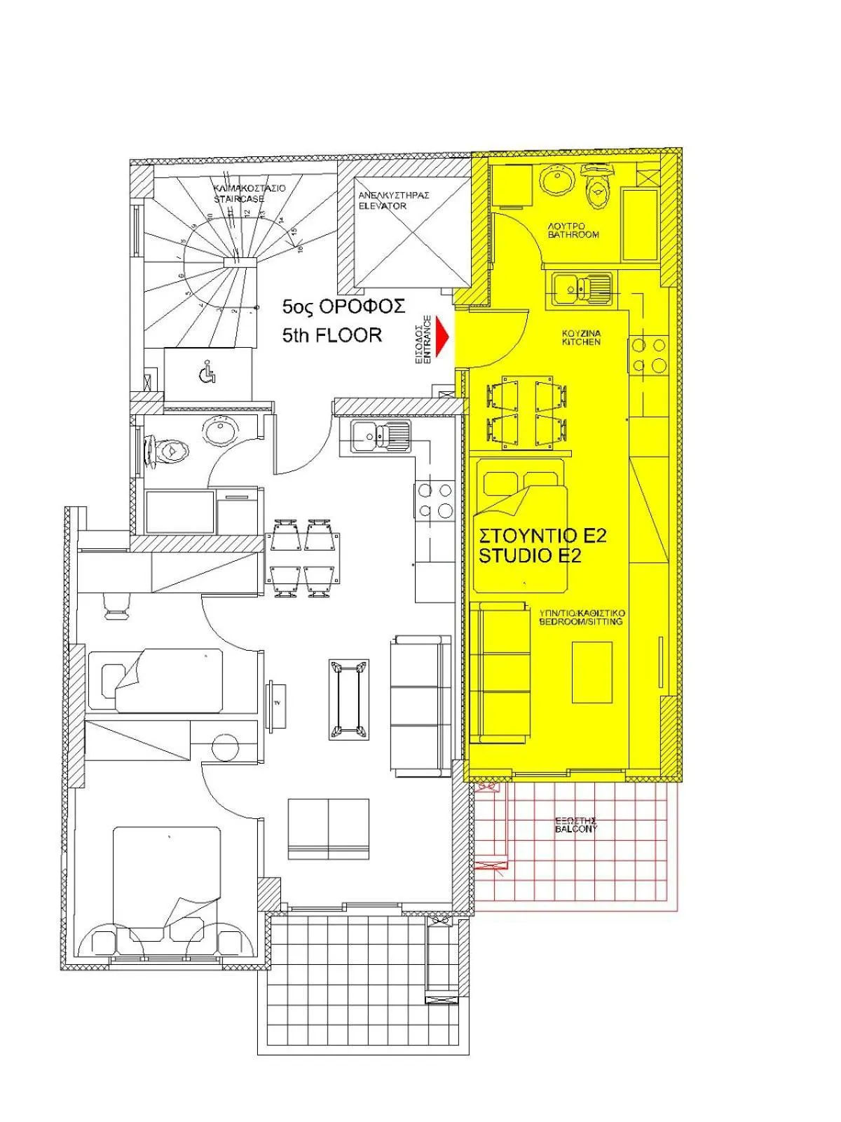 Floor plan in Elvita Apartments 4