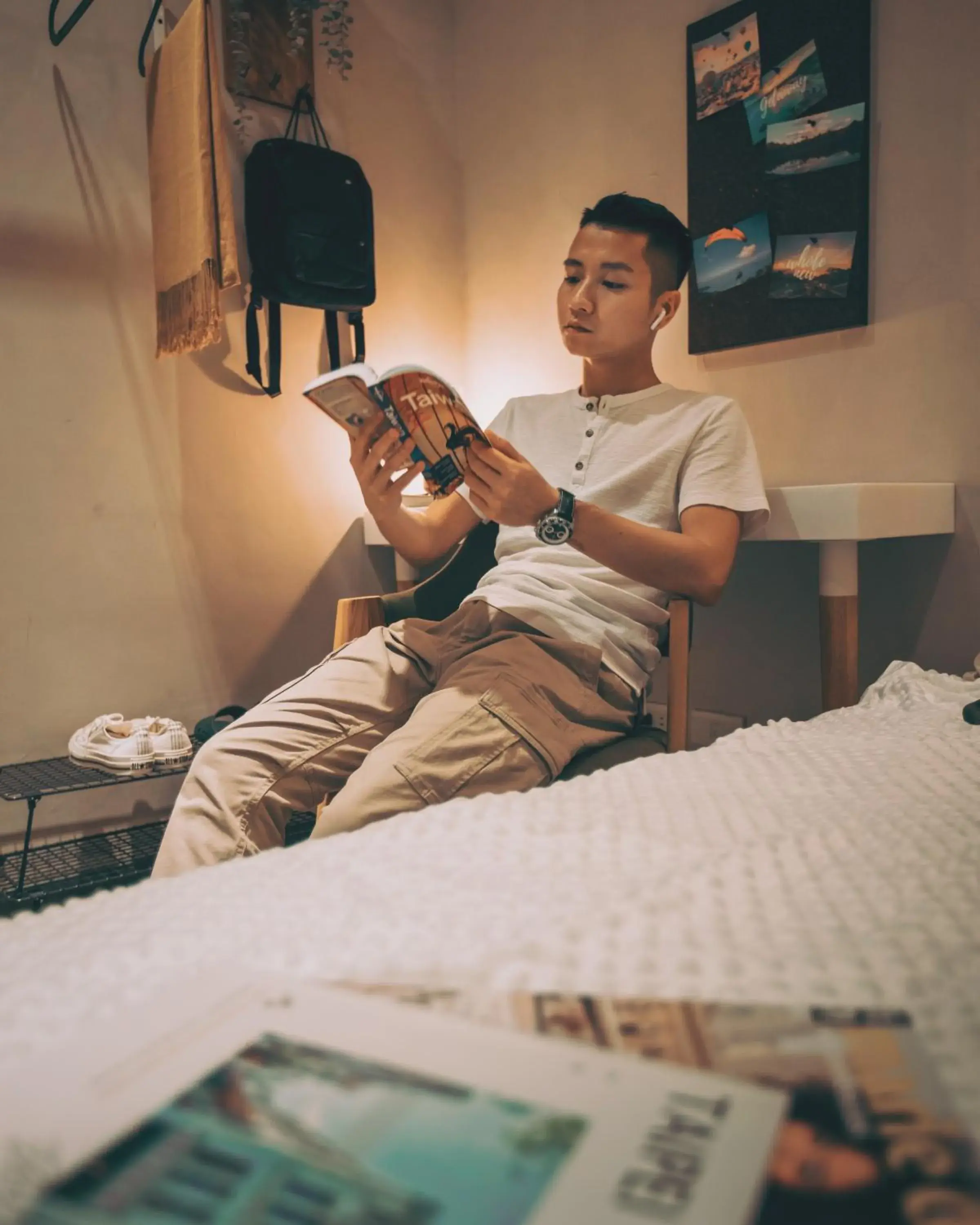 Decorative detail, Bed in MEANDER Taipei Decorative detail, Bed in MEANDER Taipei