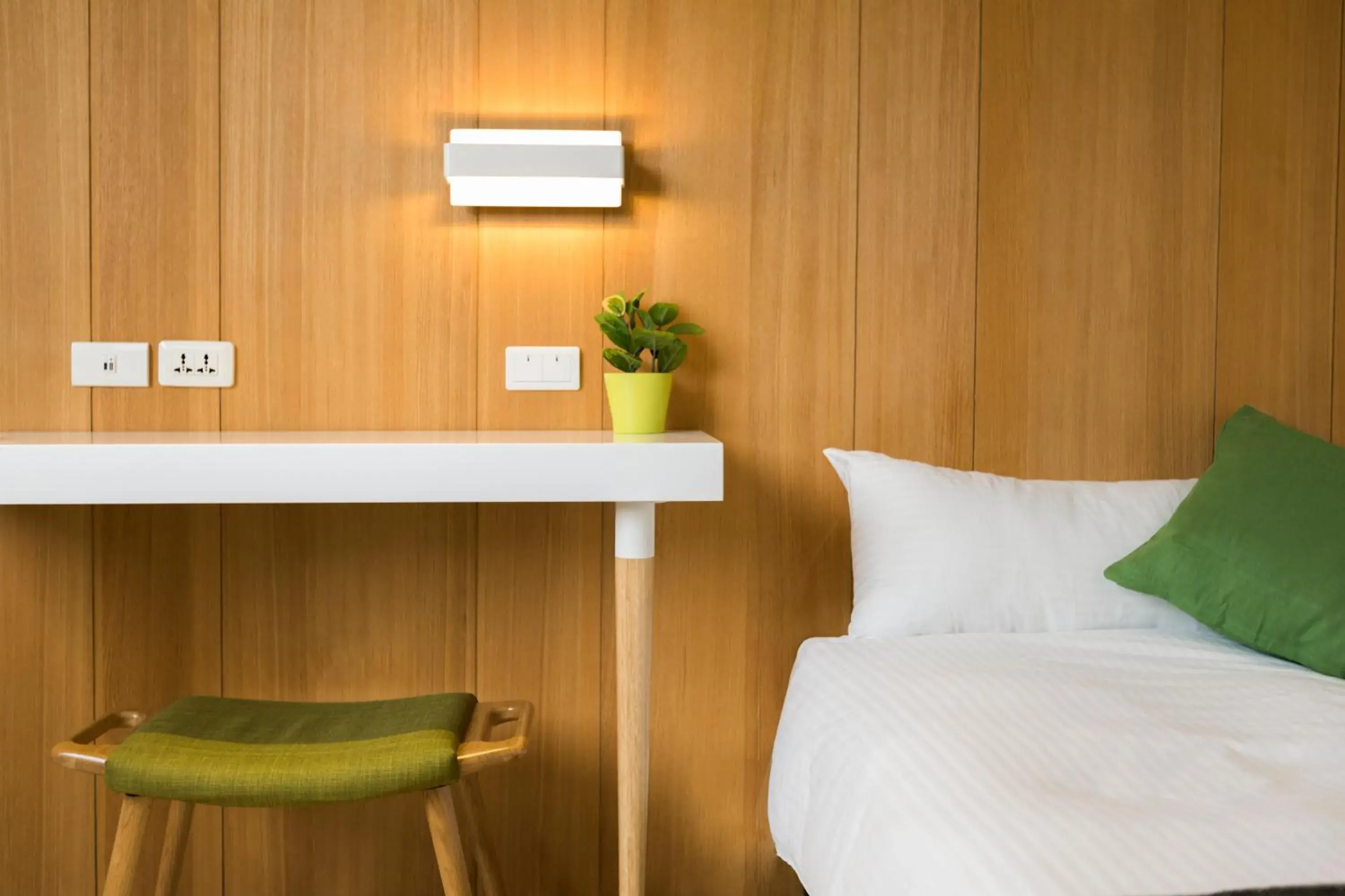 Decorative detail, Bed in MEANDER Taipei Decorative detail, Bed in MEANDER Taipei