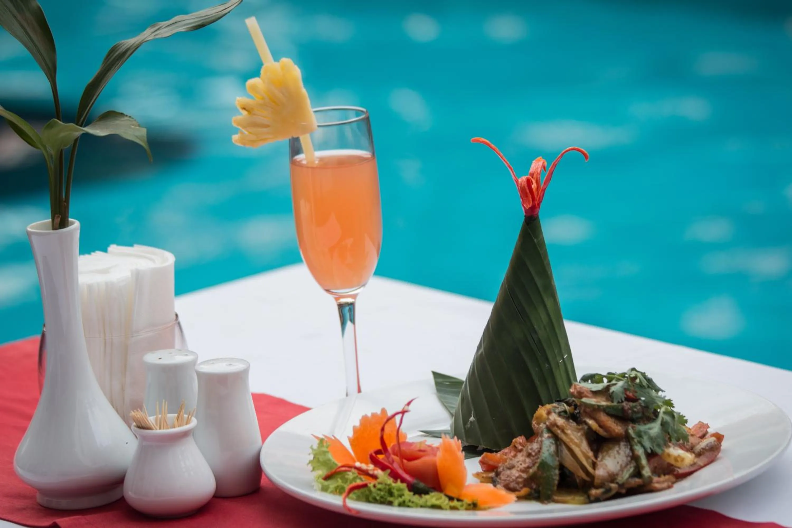 Food and drinks in Khemara Sovannphum Hotel