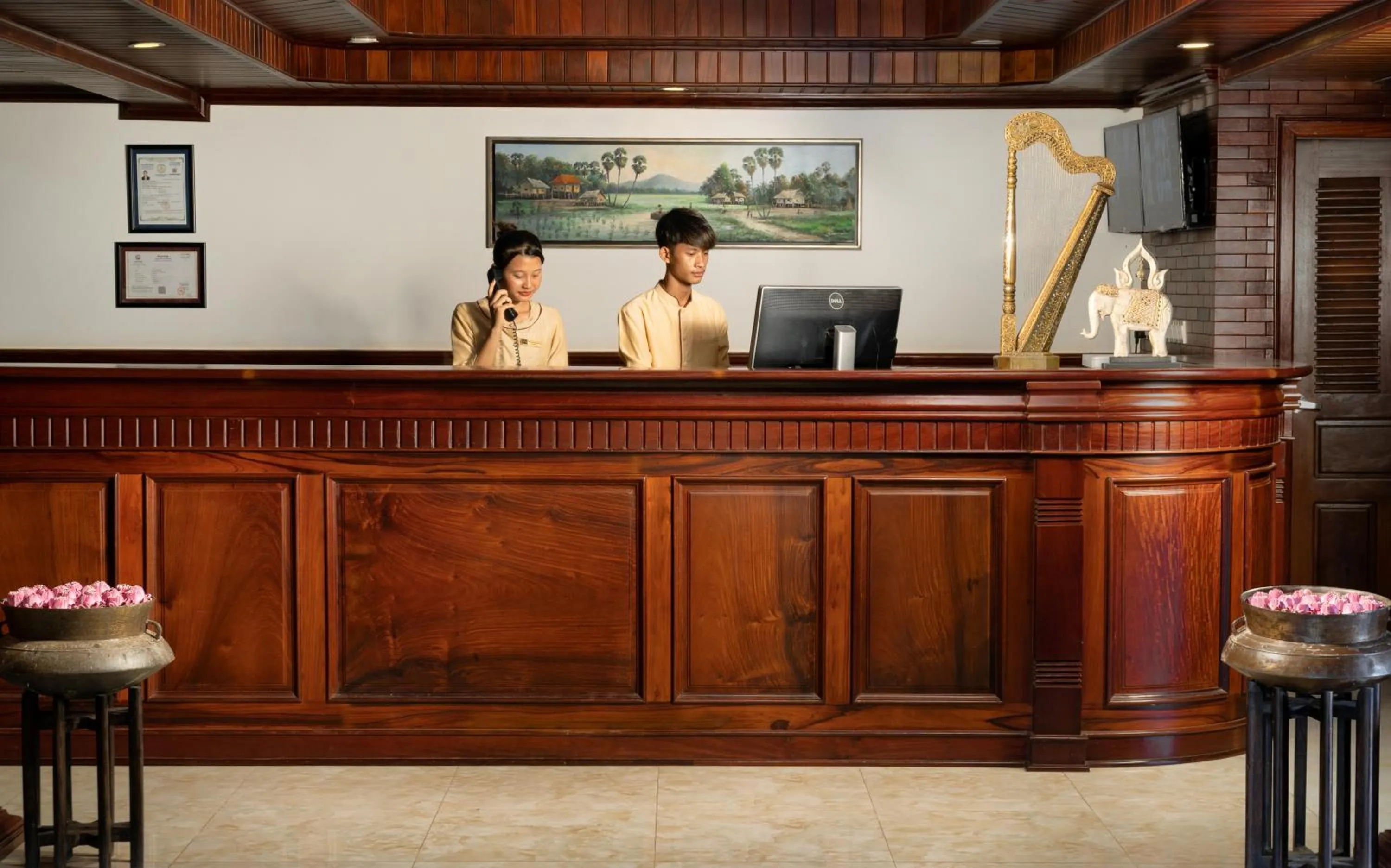 Lobby or reception in Khemara Sovannphum Hotel