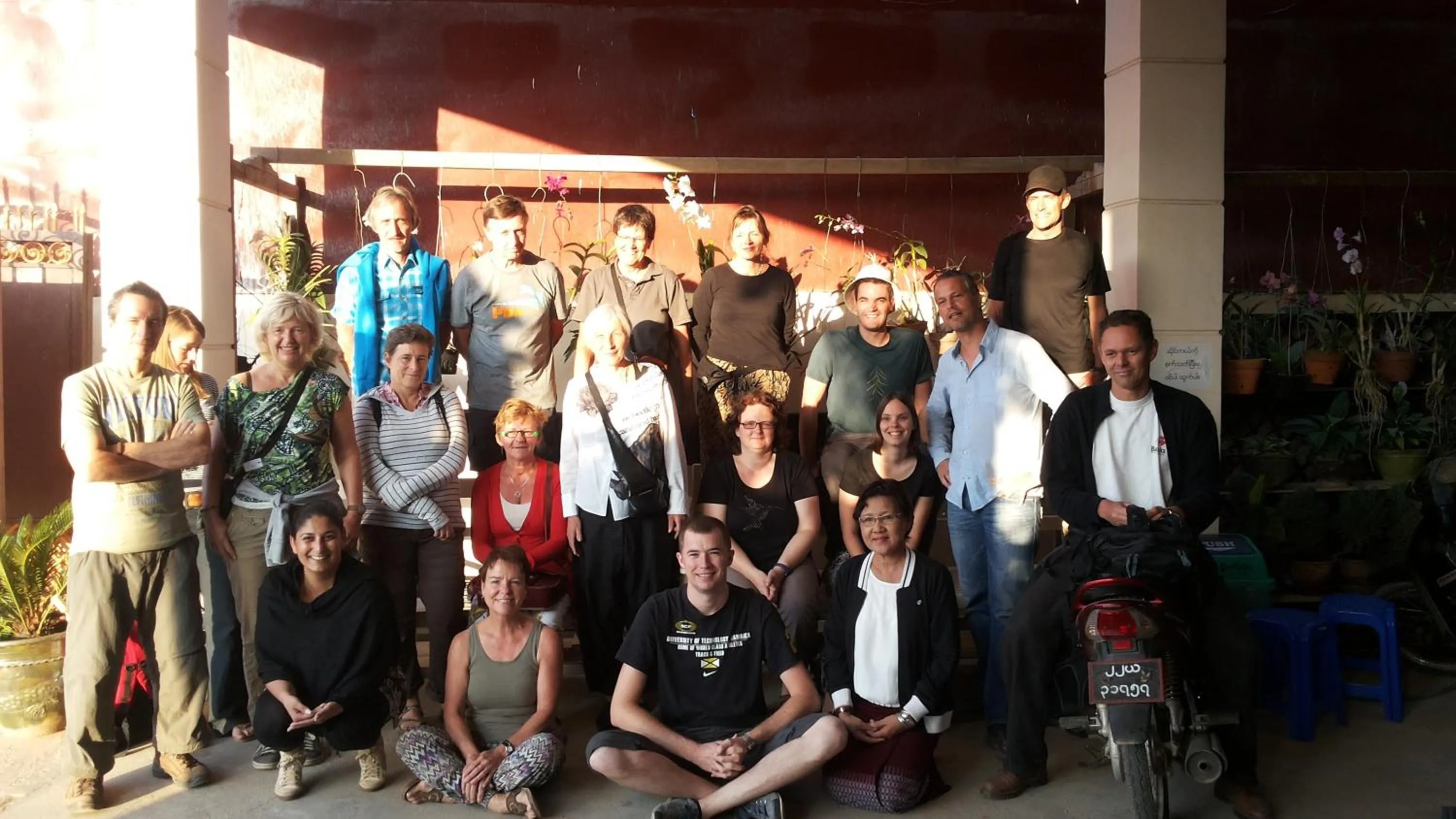 group of guests in Inle Apex Hotel