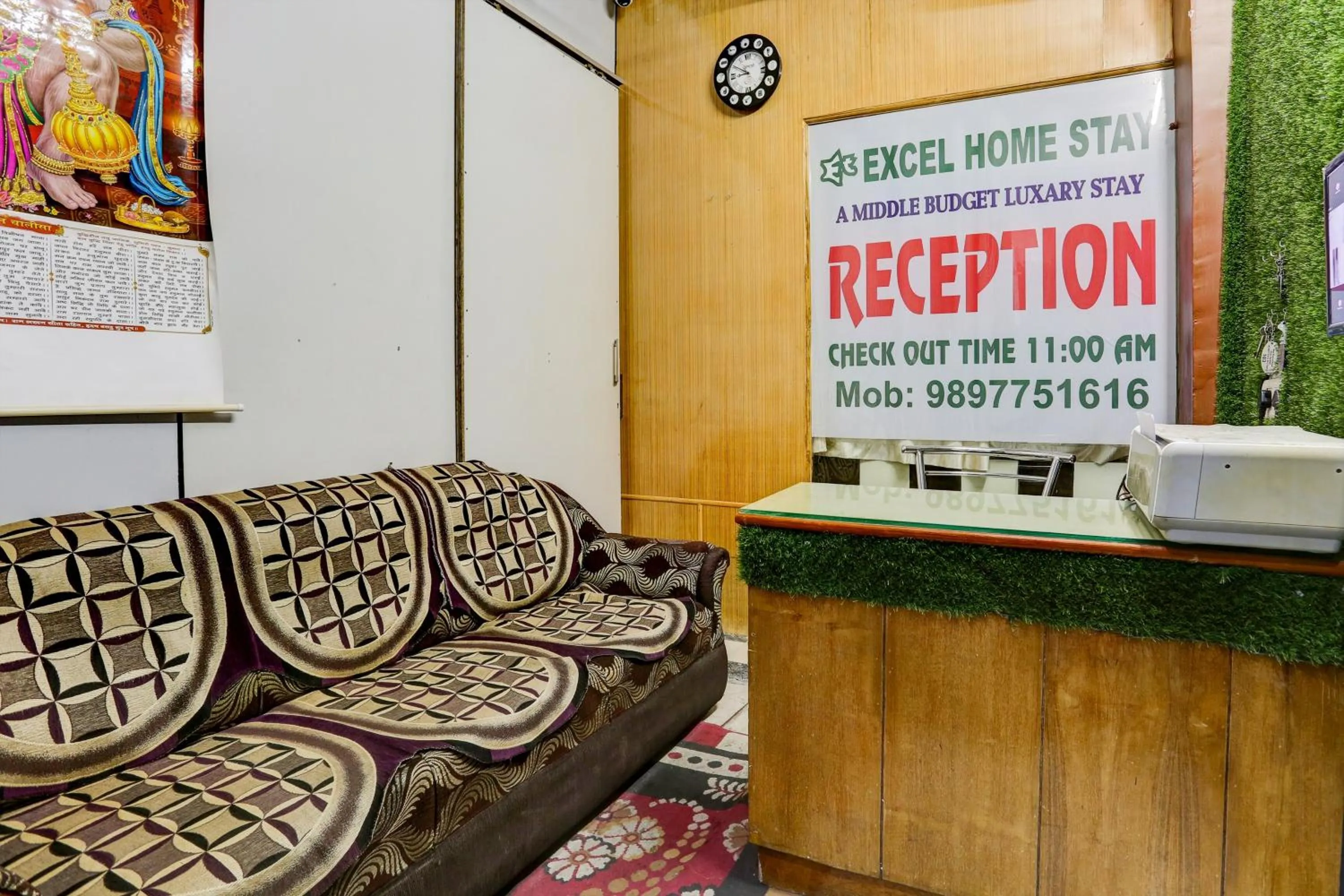 Lobby or reception in Hotel O Excel Home Stay