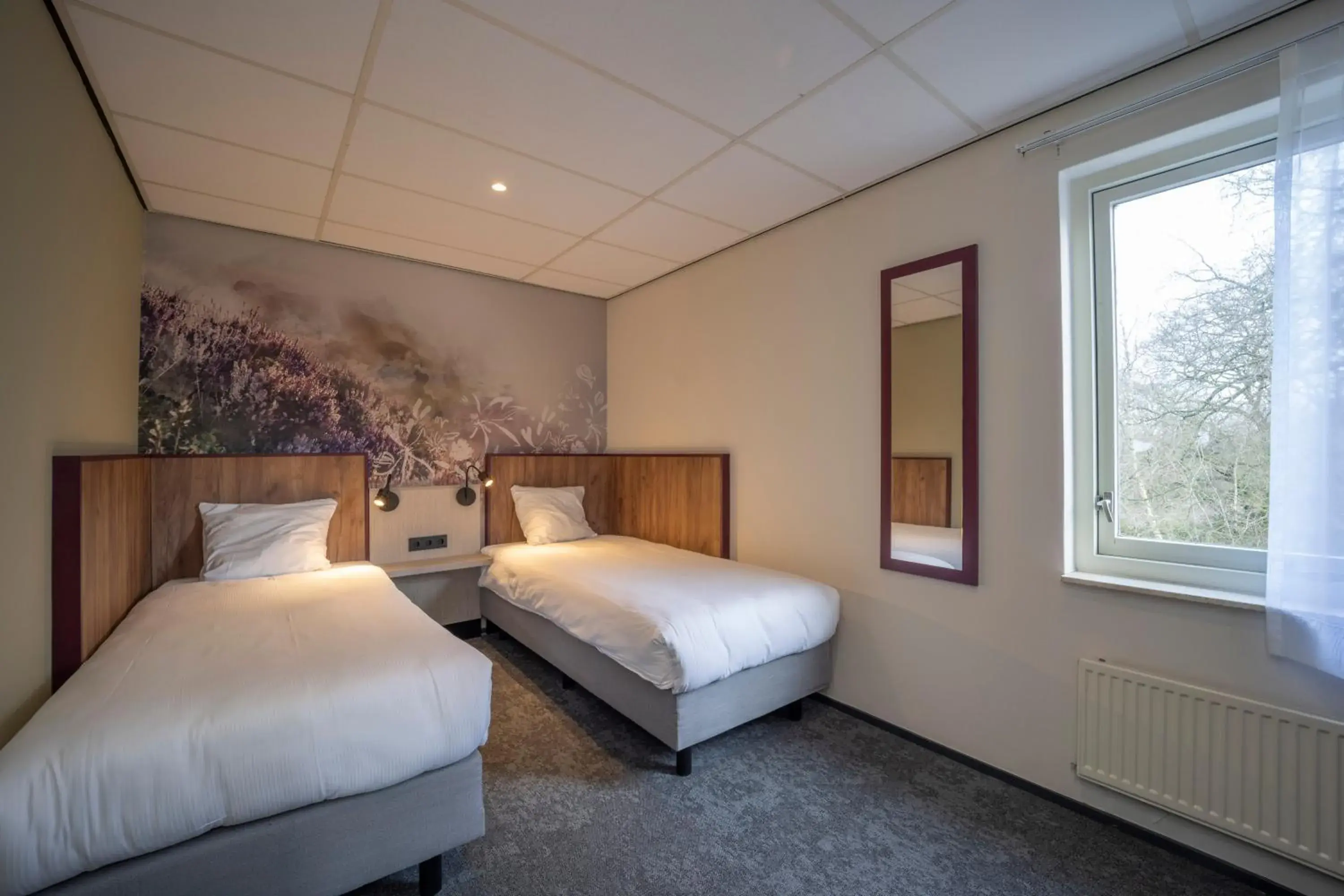 Bed in Fletcher Hotel - Restaurant de Zeegser Duinen Bed in Fletcher Hotel - Restaurant de Zeegser Duinen