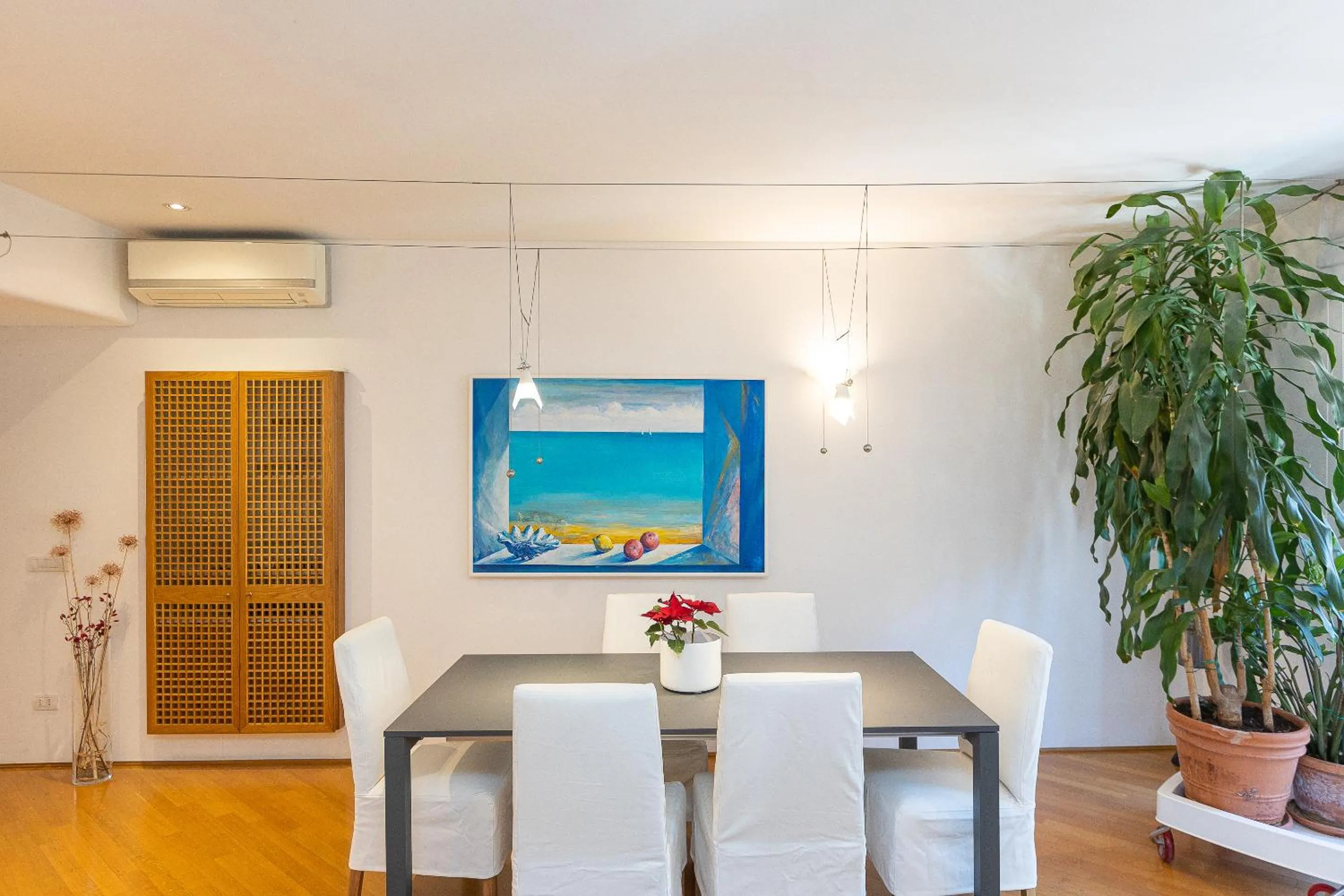 Dining area in San Gioacchino View by Rental in Rome