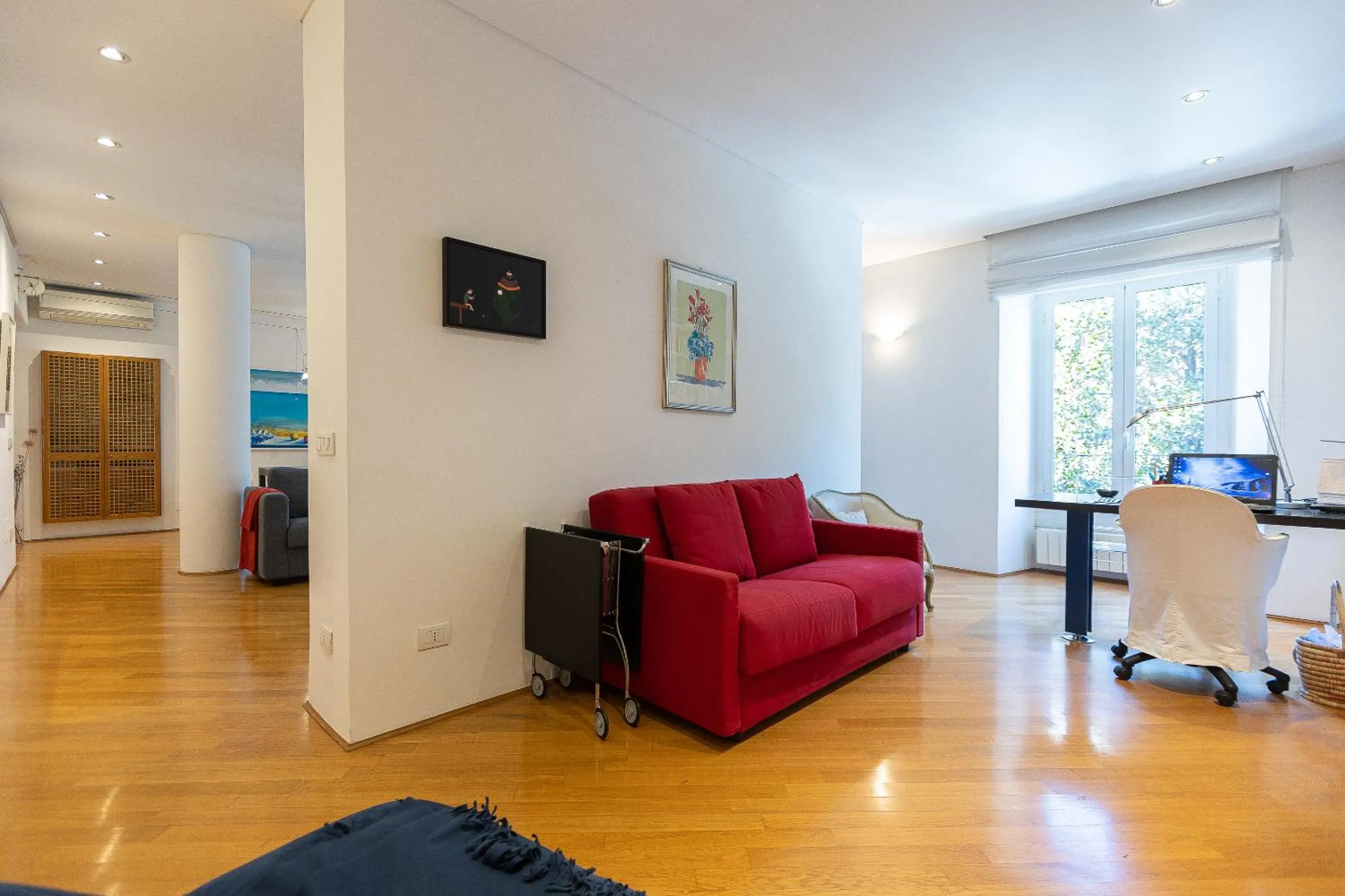 Living room in San Gioacchino View by Rental in Rome