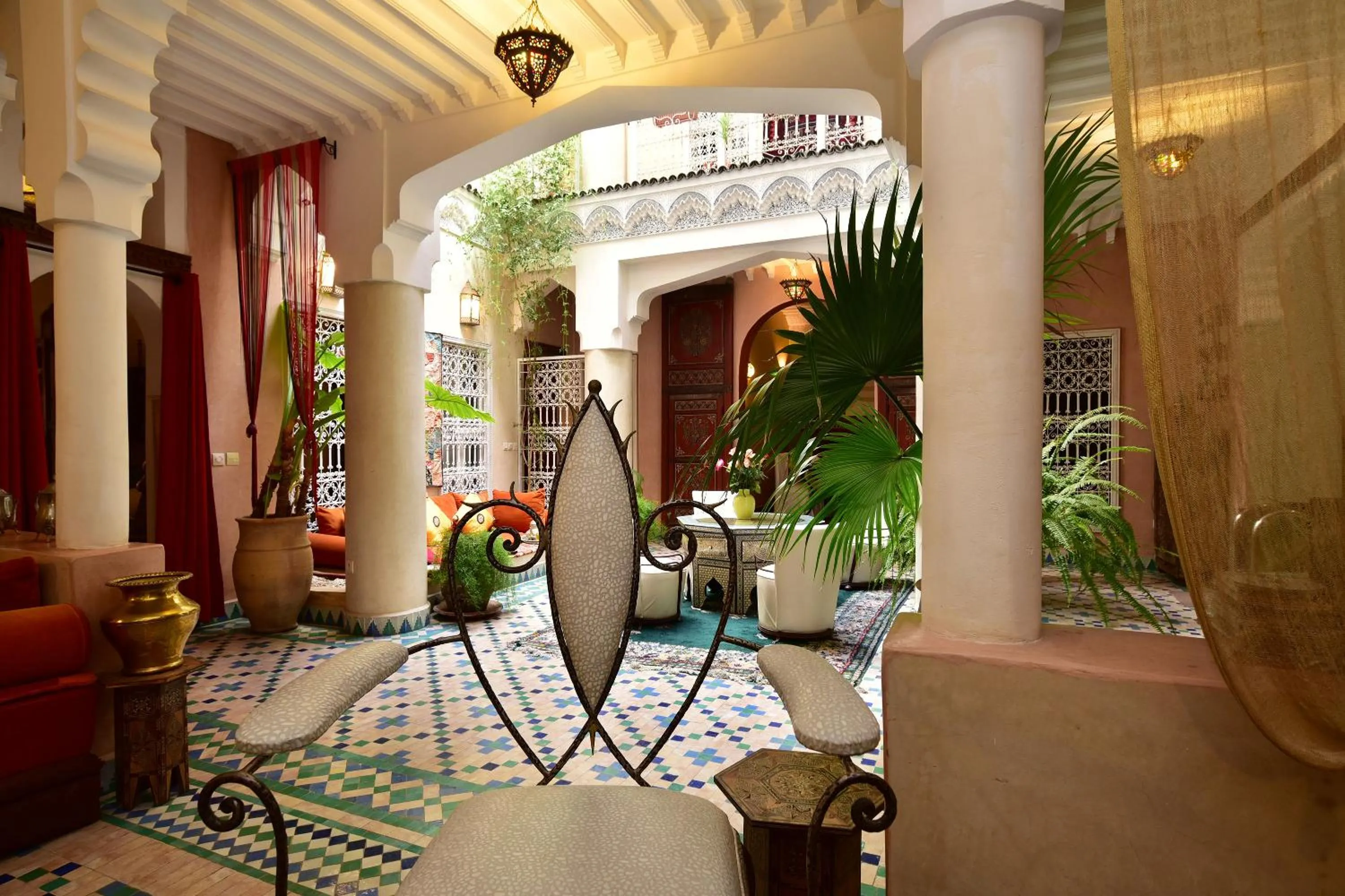 Communal lounge/ TV room in Riad Manissa