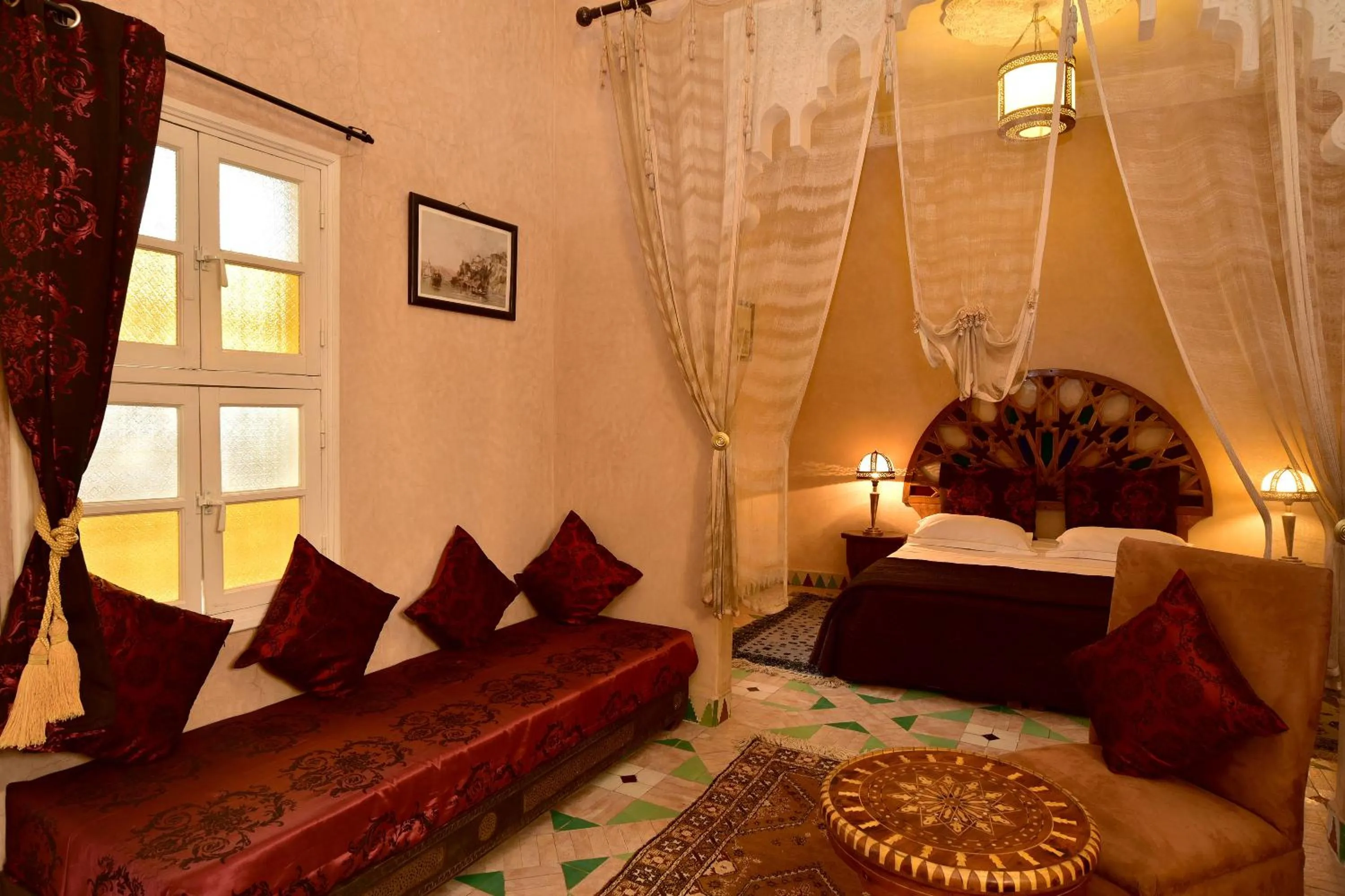 Bed in Riad Manissa