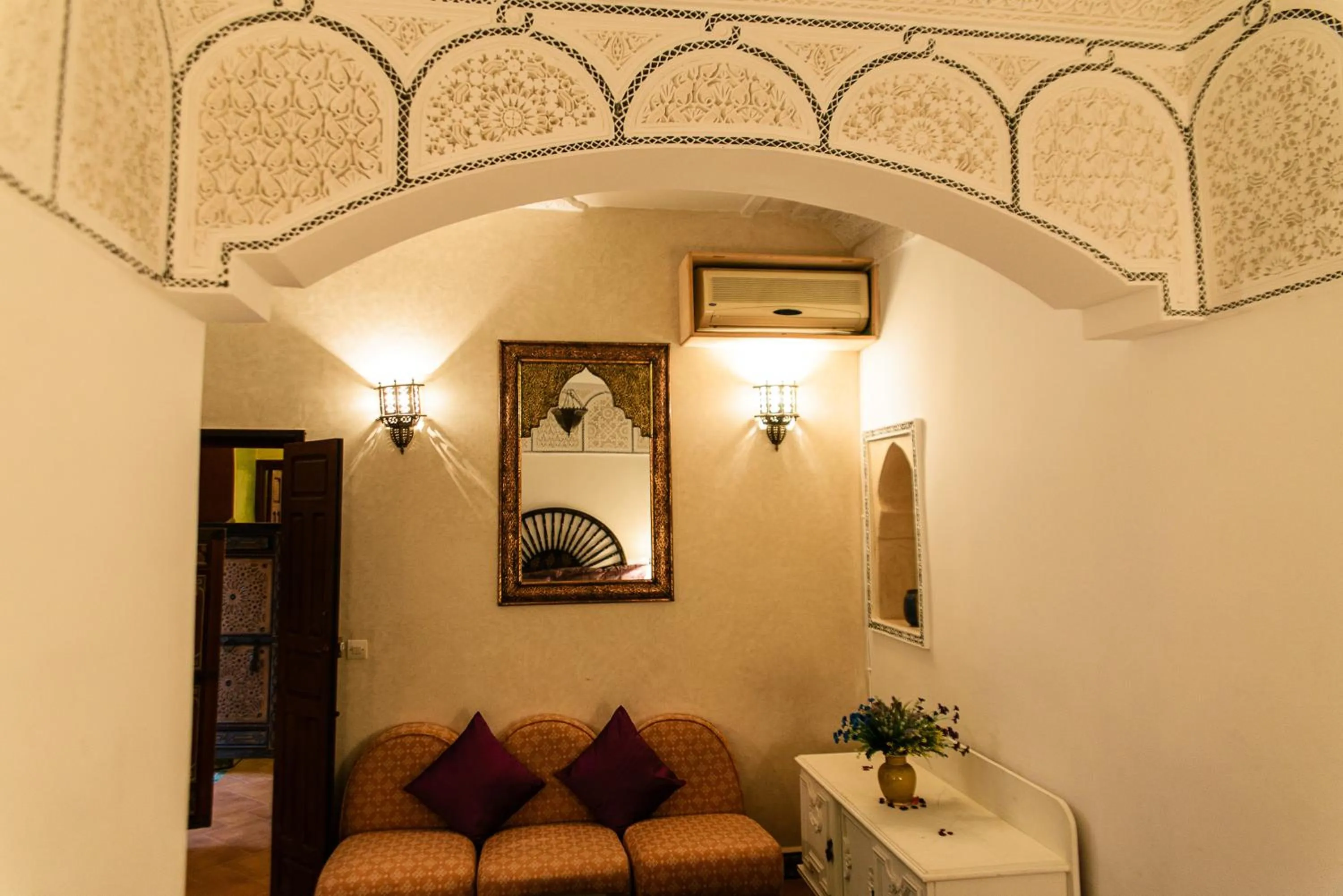 Seating area in Riad Manissa