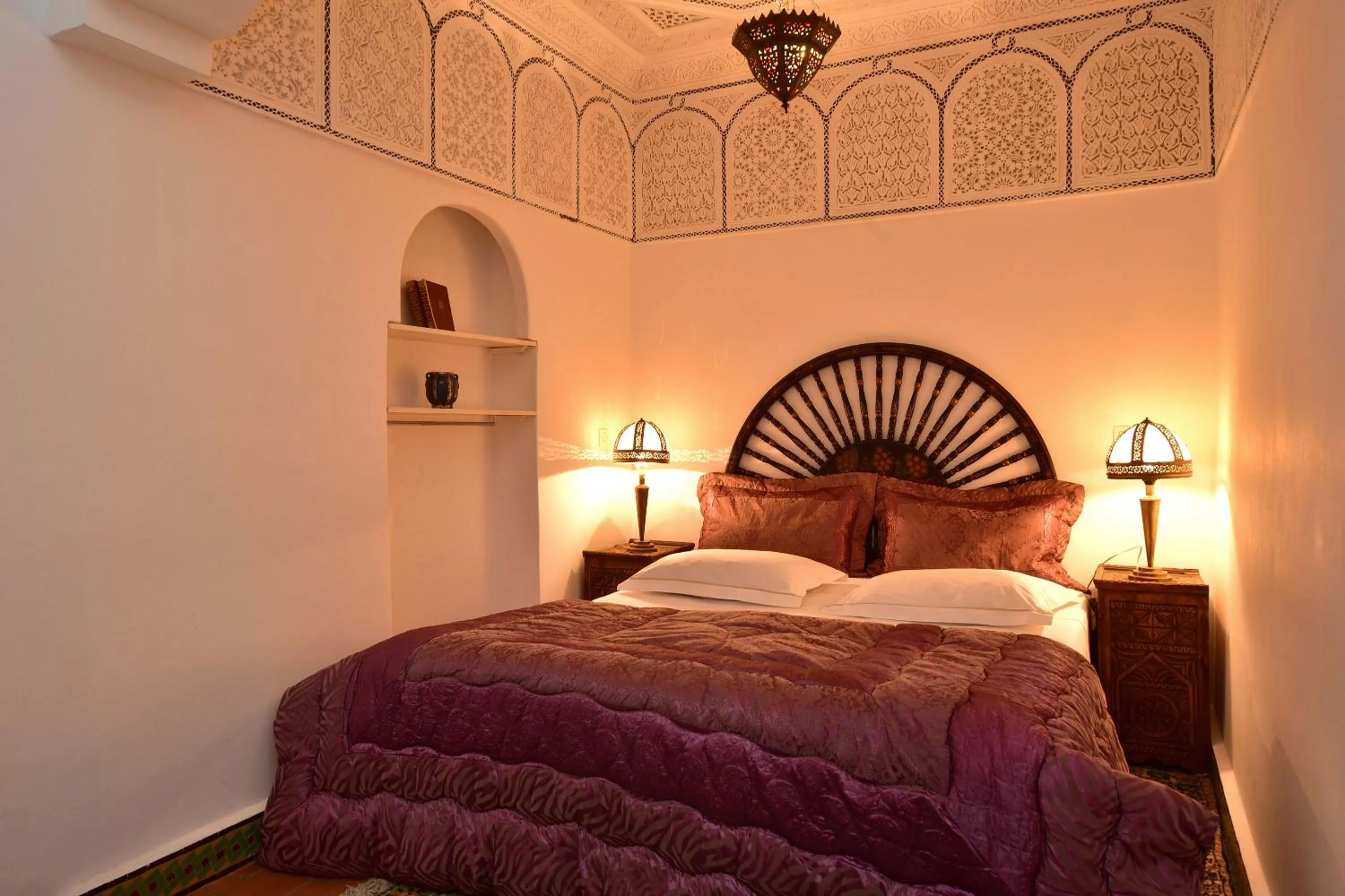 Bed in Riad Manissa
