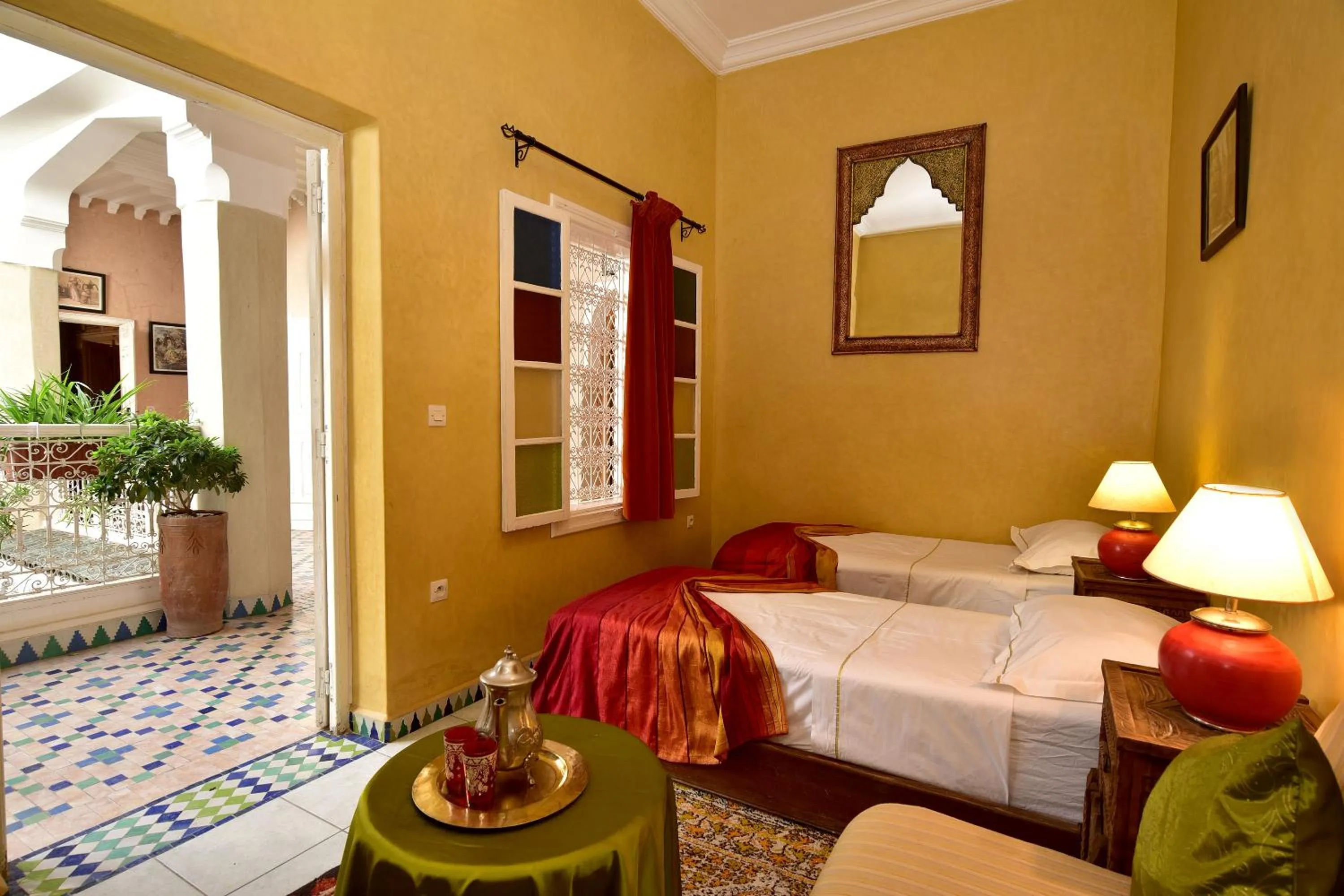 Bed in Riad Manissa