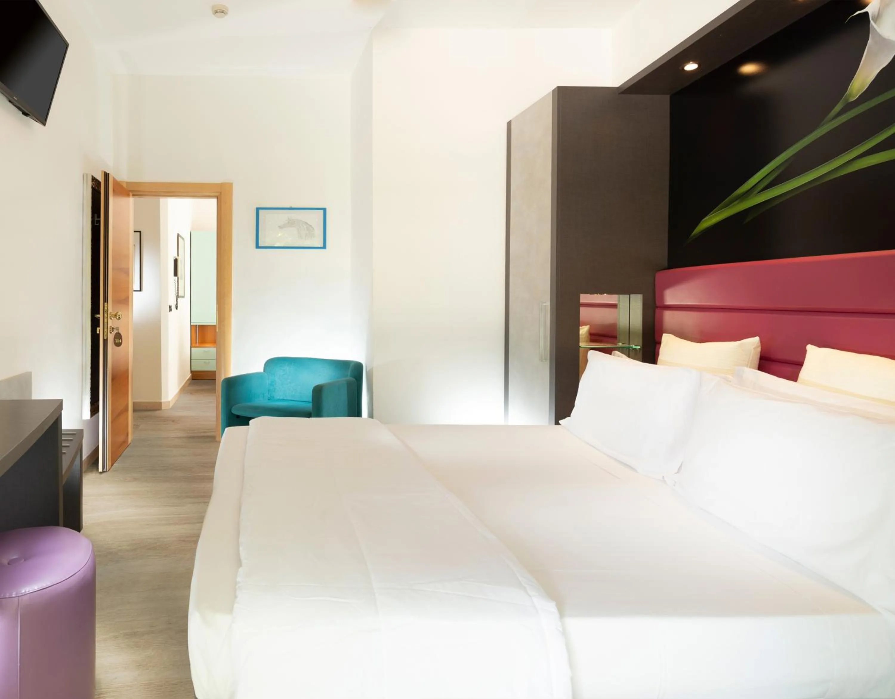 Bed in Hotel Castellucci