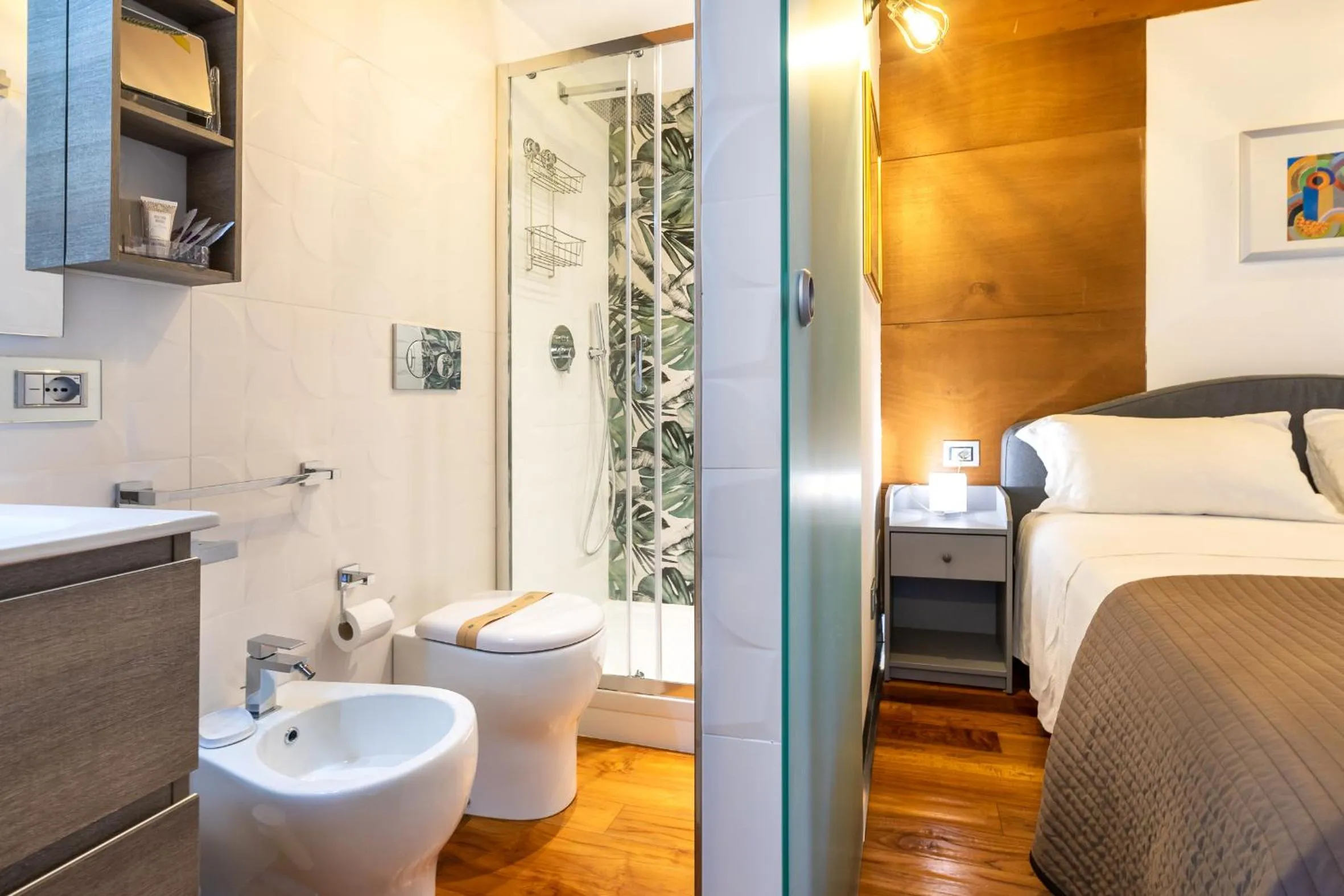 Bathroom, Bed in Casale Delle Ronde B&B