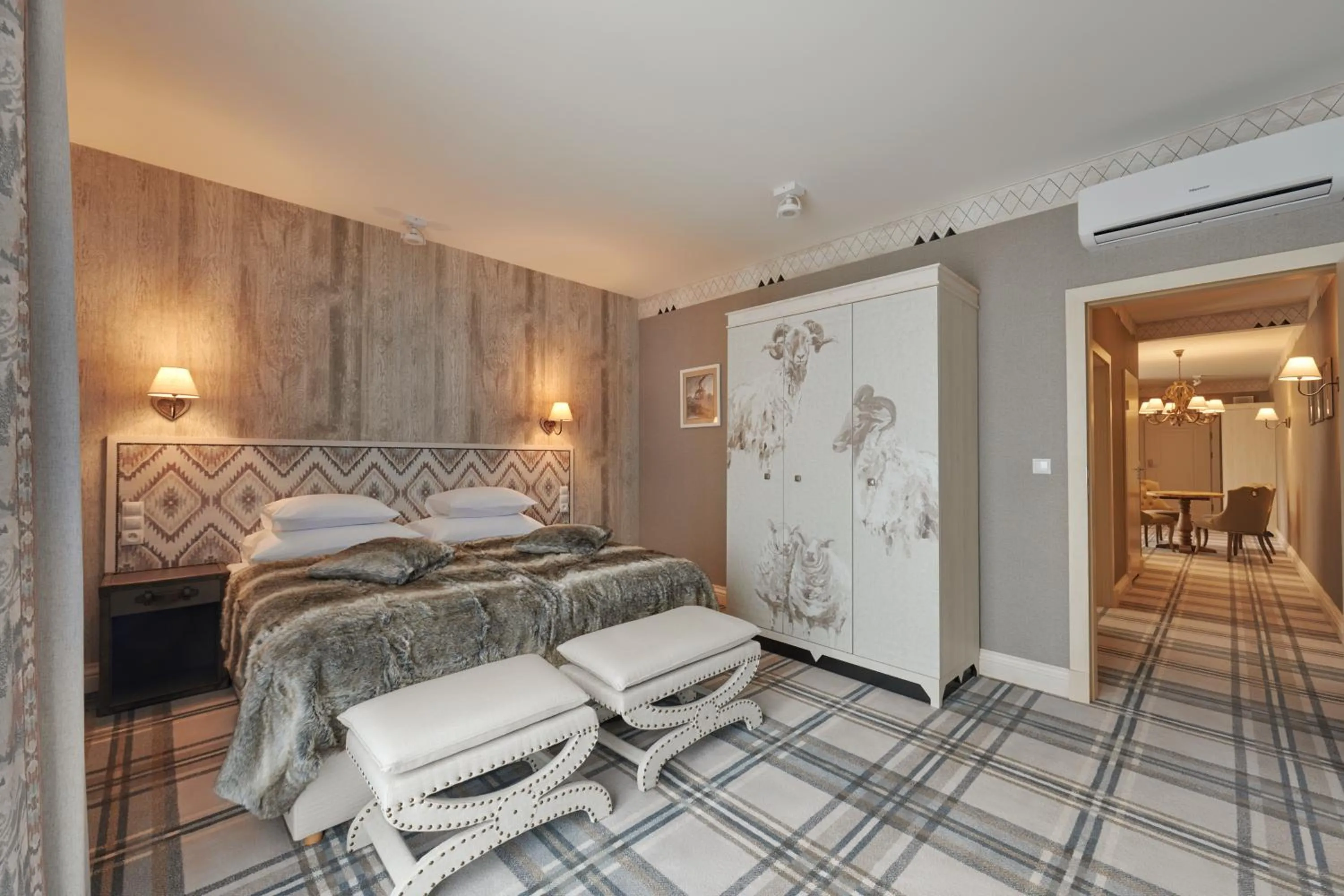 Bed in Aries Hotel & SPA Szczyrk