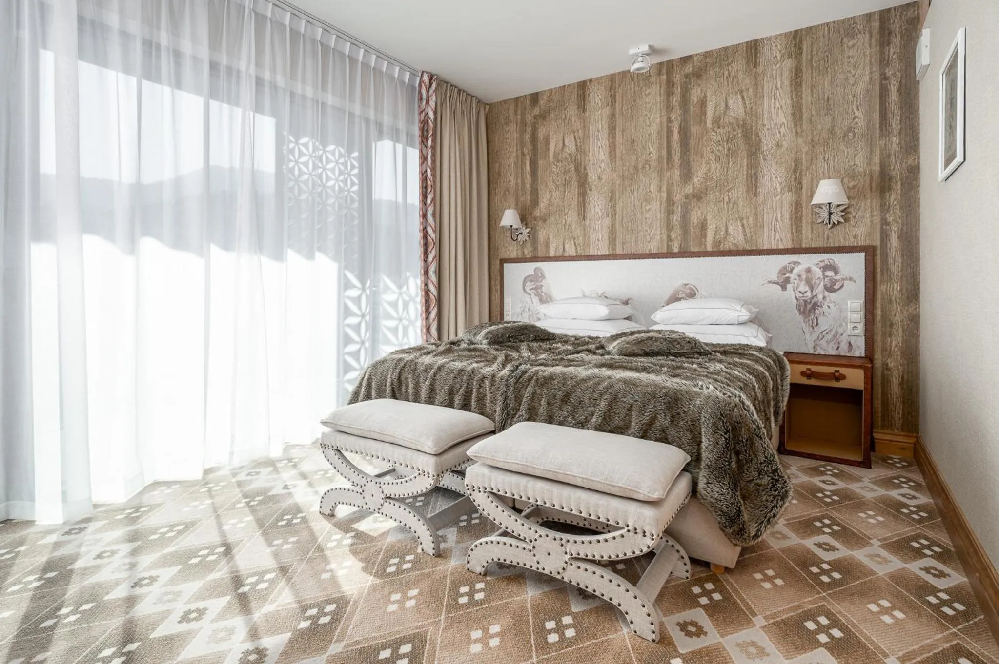Bed in Aries Hotel & SPA Szczyrk