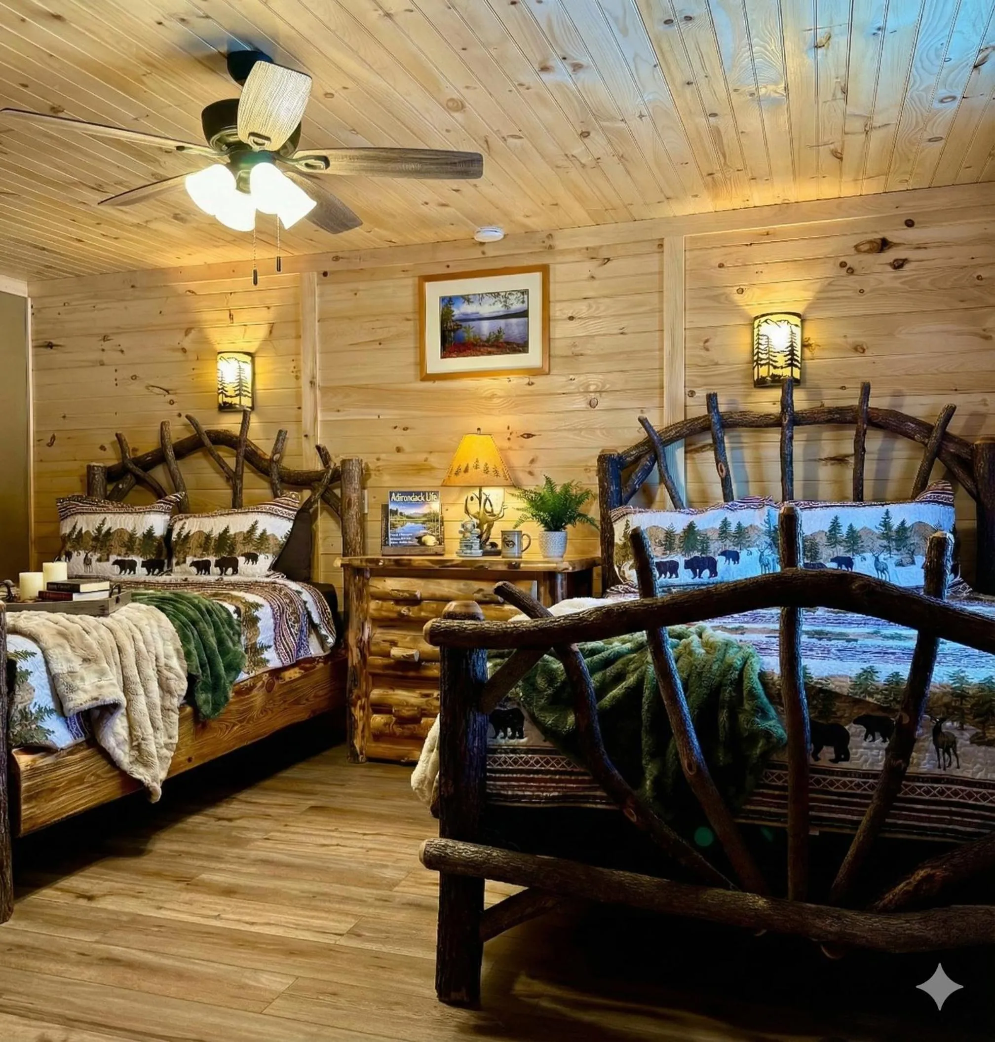 Bed in Lake Haven Motel