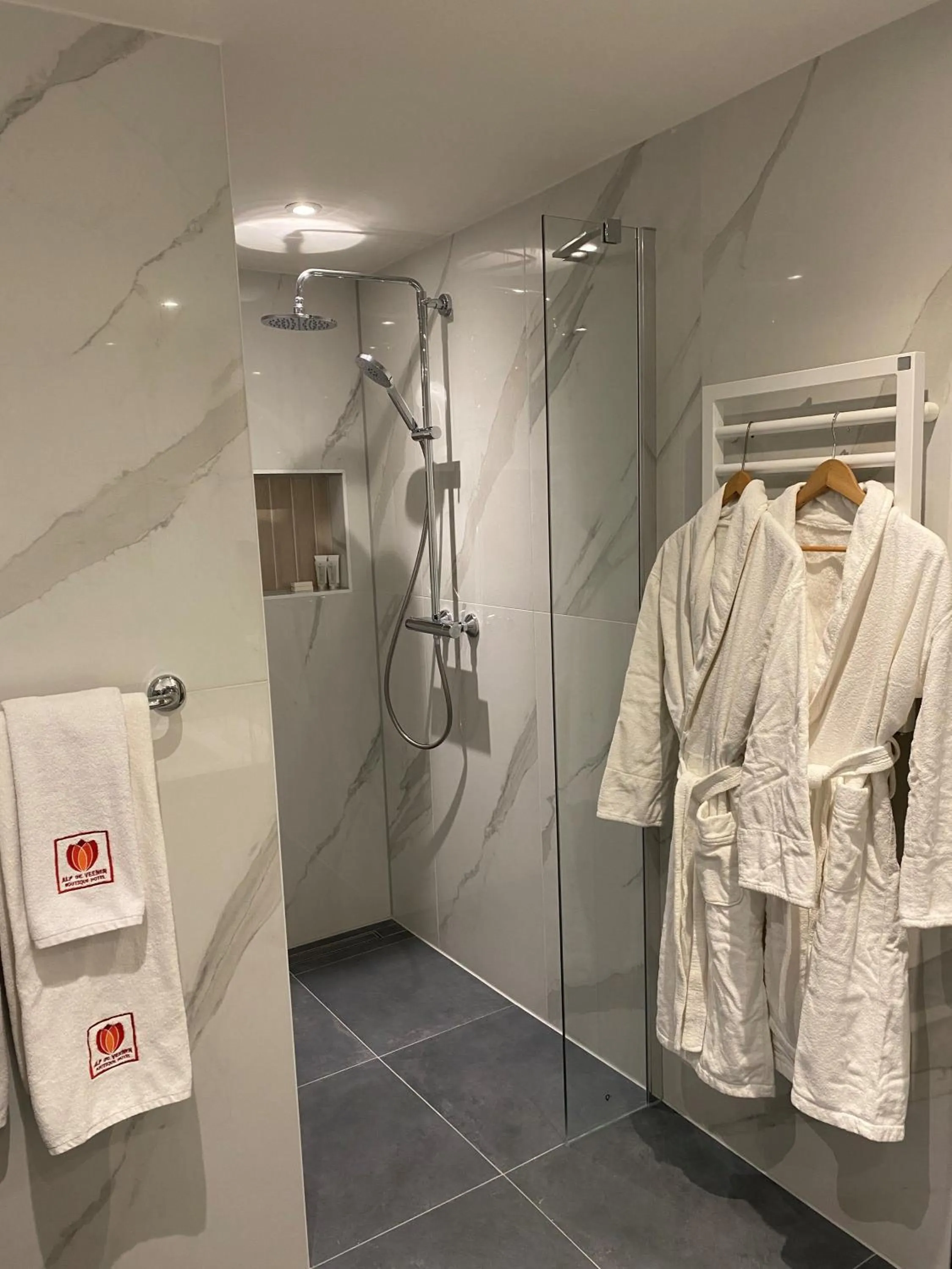 Shower in Alp de Veenen Hotel