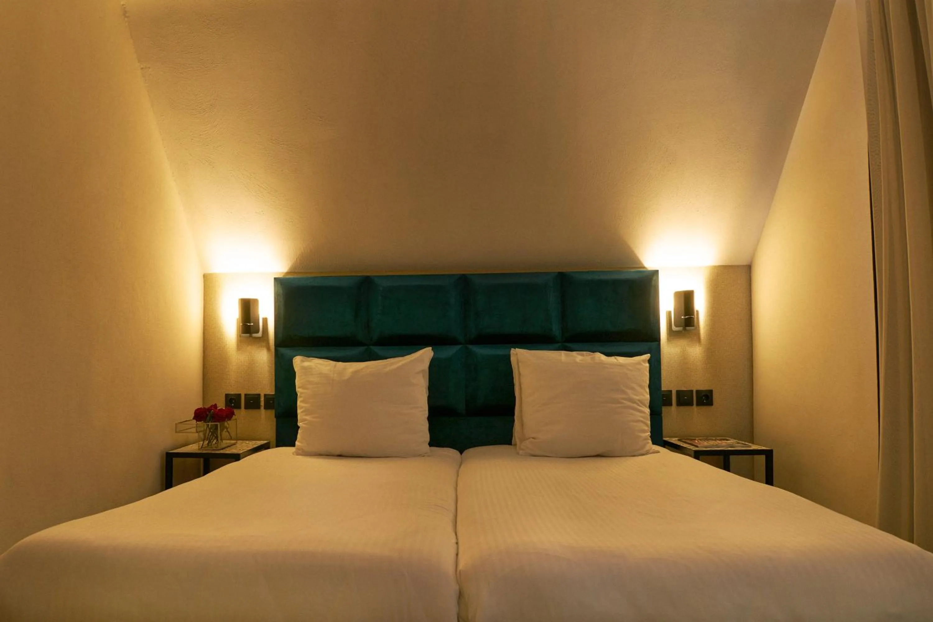 Bed in Alp de Veenen Hotel