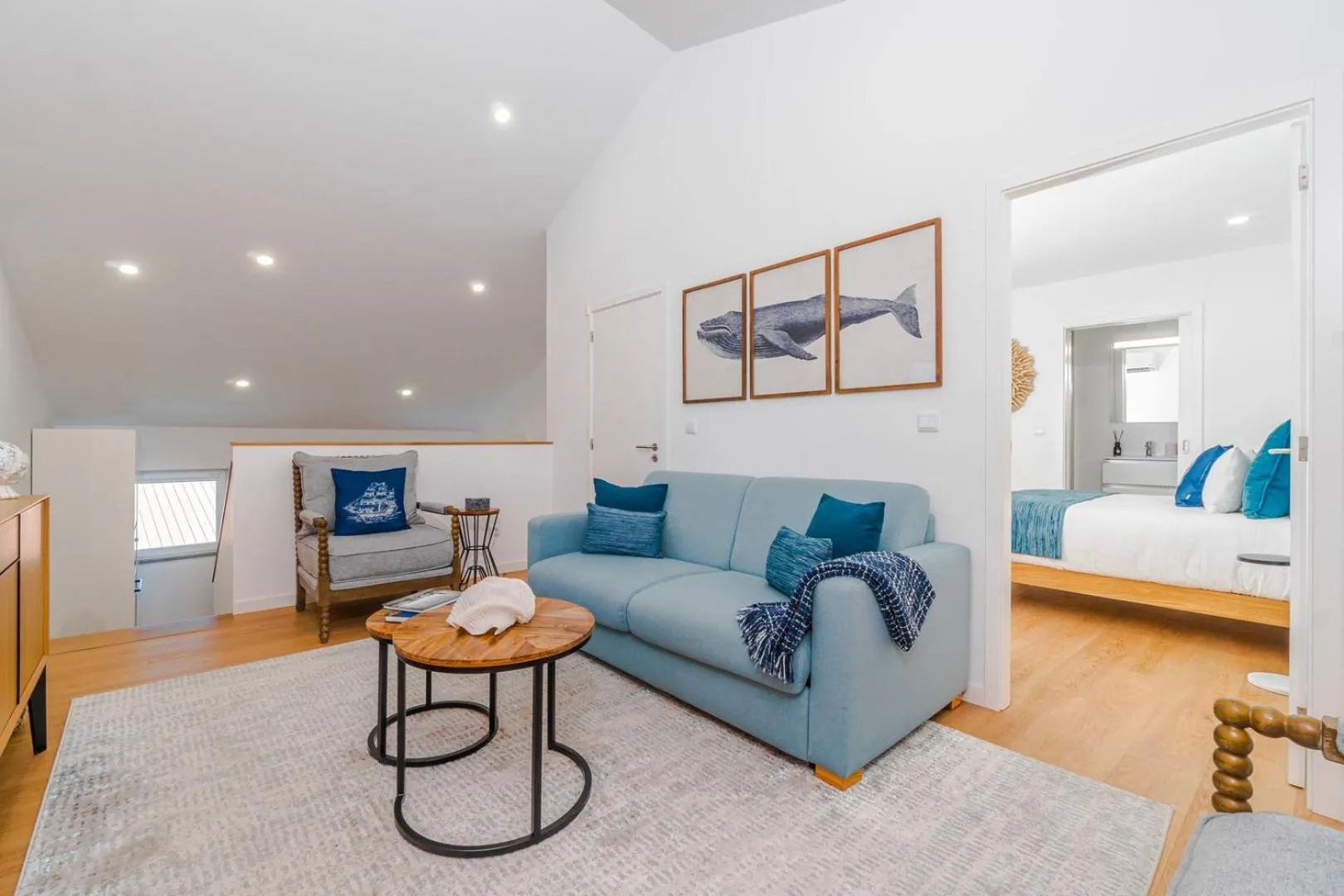 Living room, Bed in Varanda Azul - Lookout Loft (City Centre)