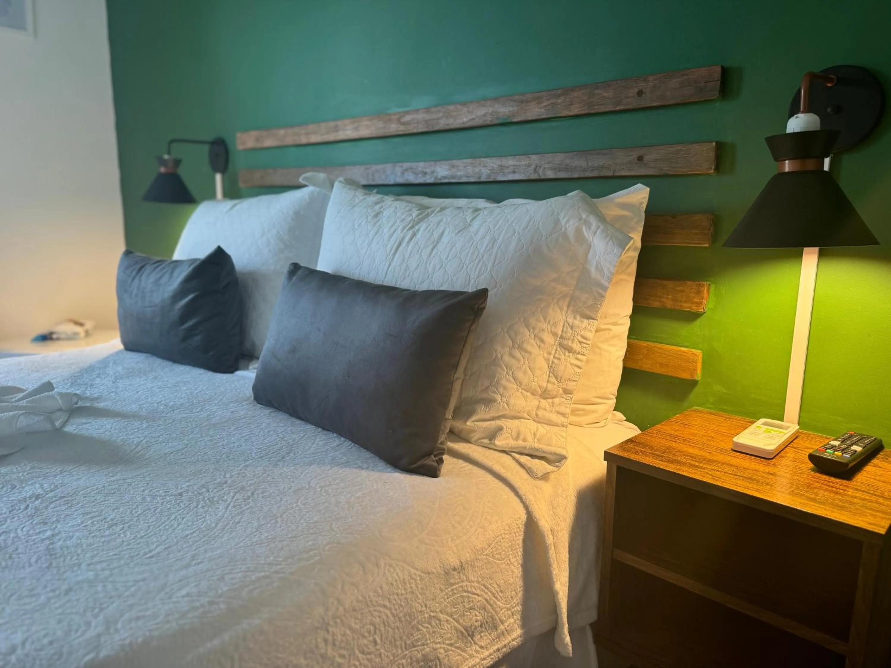 Bed in Pousada Villa Egregora