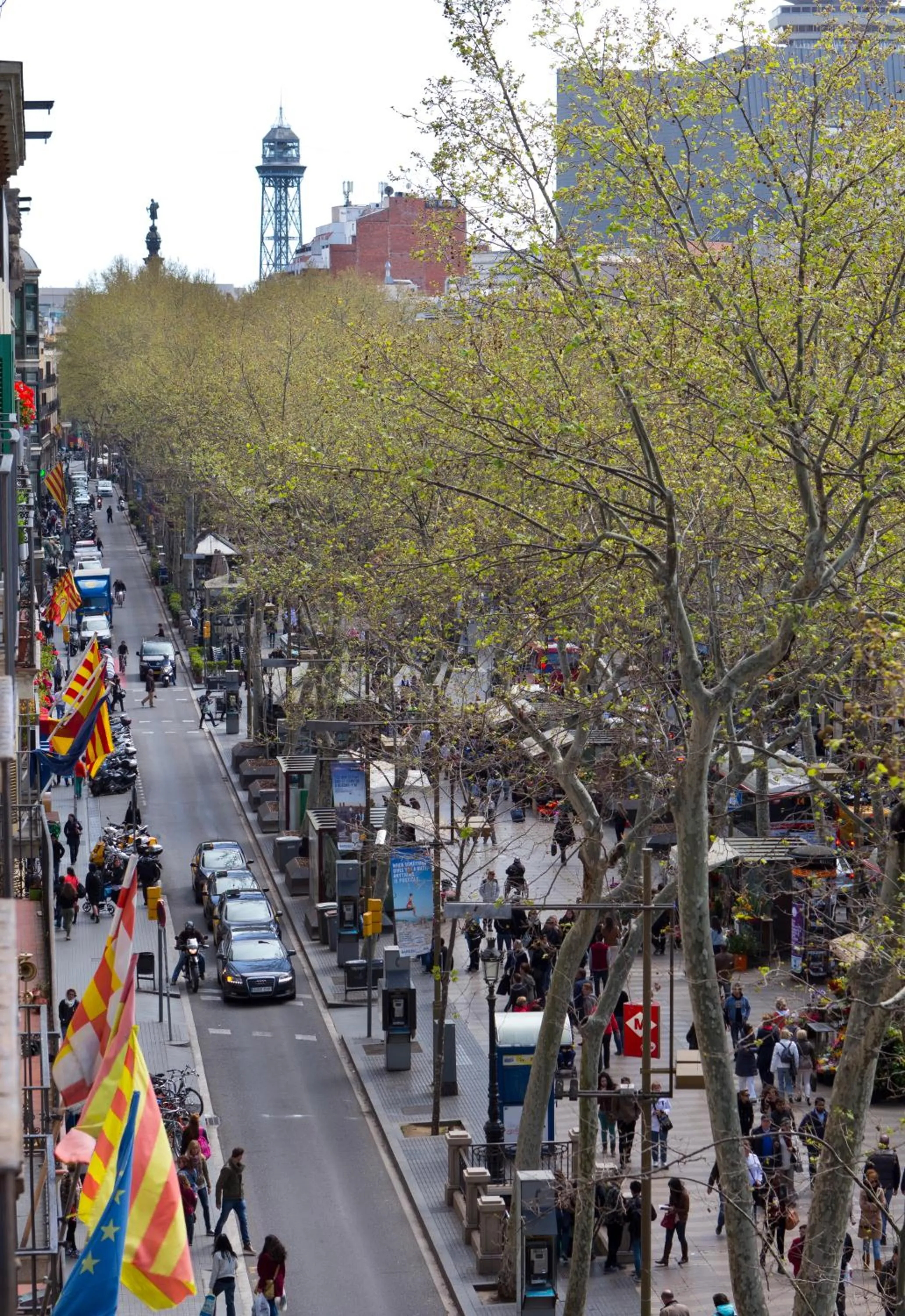 Bird's eye view in Rambla 102