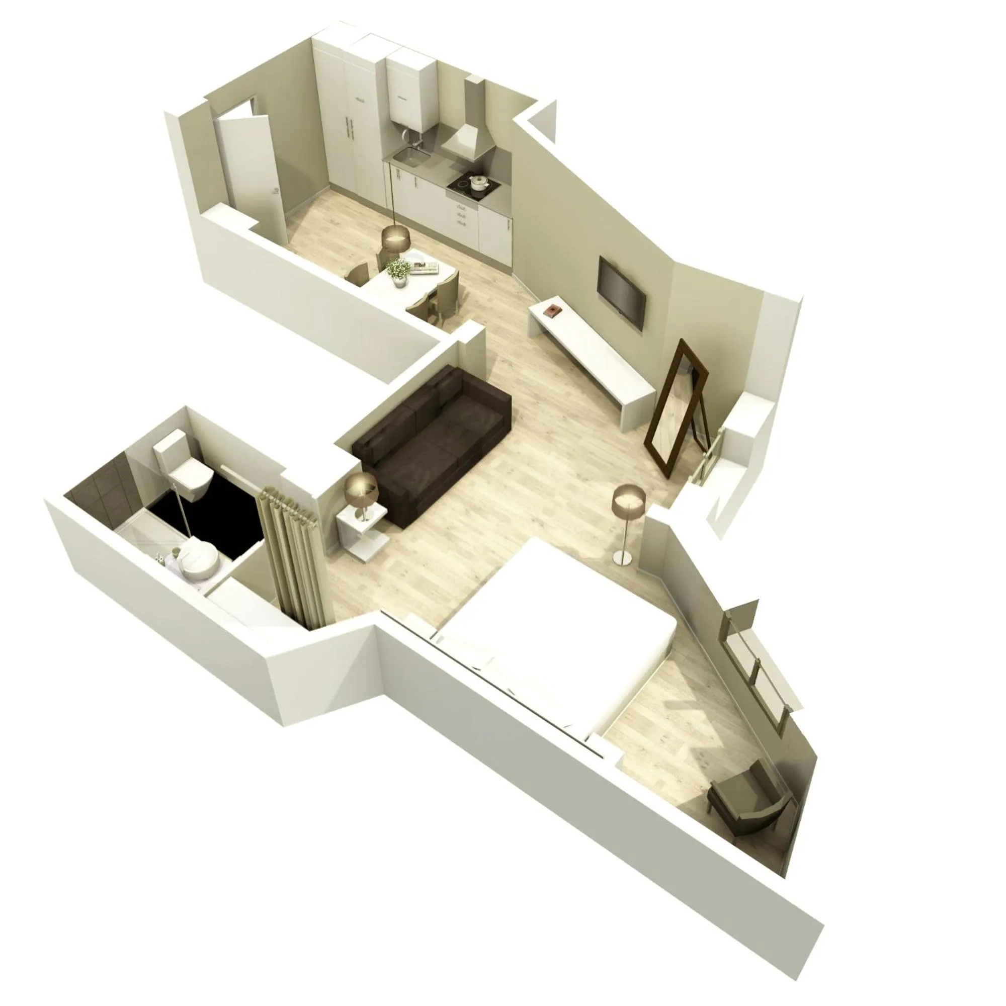 Floor plan in Rambla 102