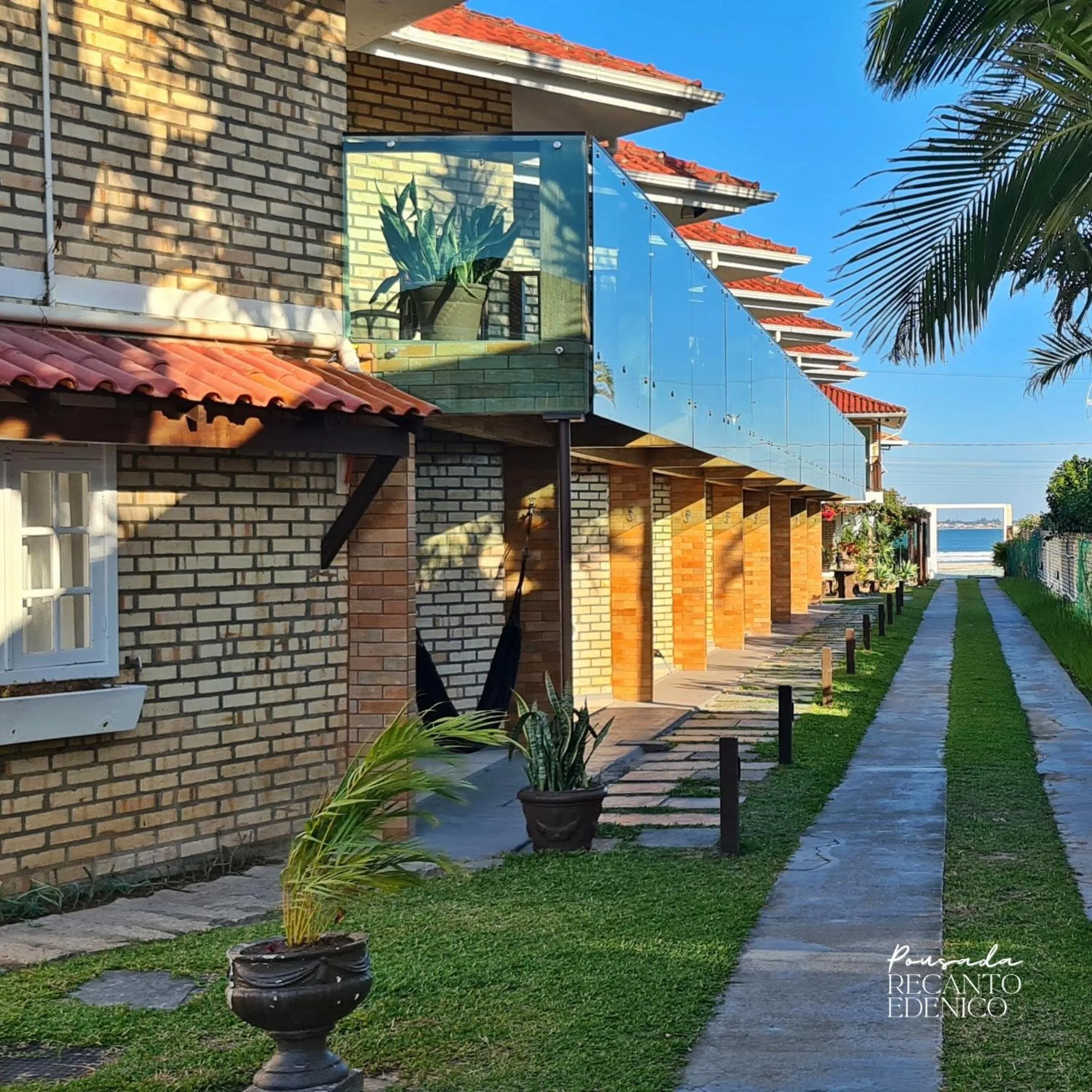 Garden view in Pousada Recanto Edênico - à beira mar da Praia Ponta do Papagaio, Palhoça SC