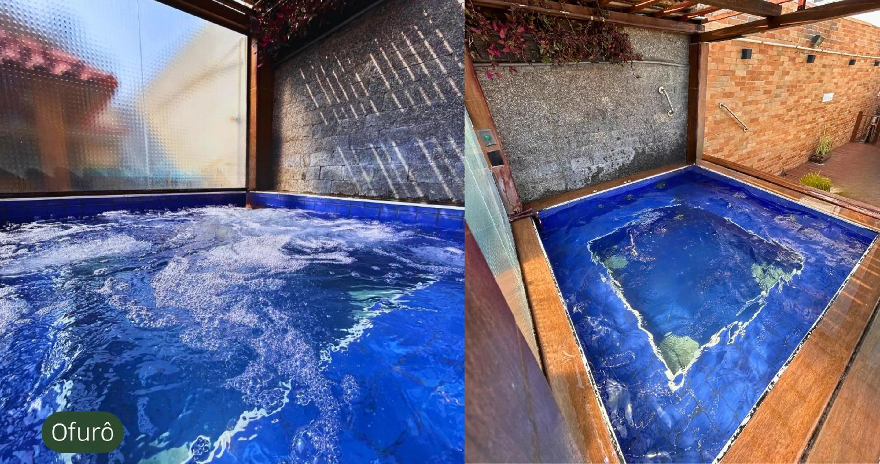 Hot Tub in Pousada Recanto Edênico - à beira mar da Praia Ponta do Papagaio, Palhoça SC