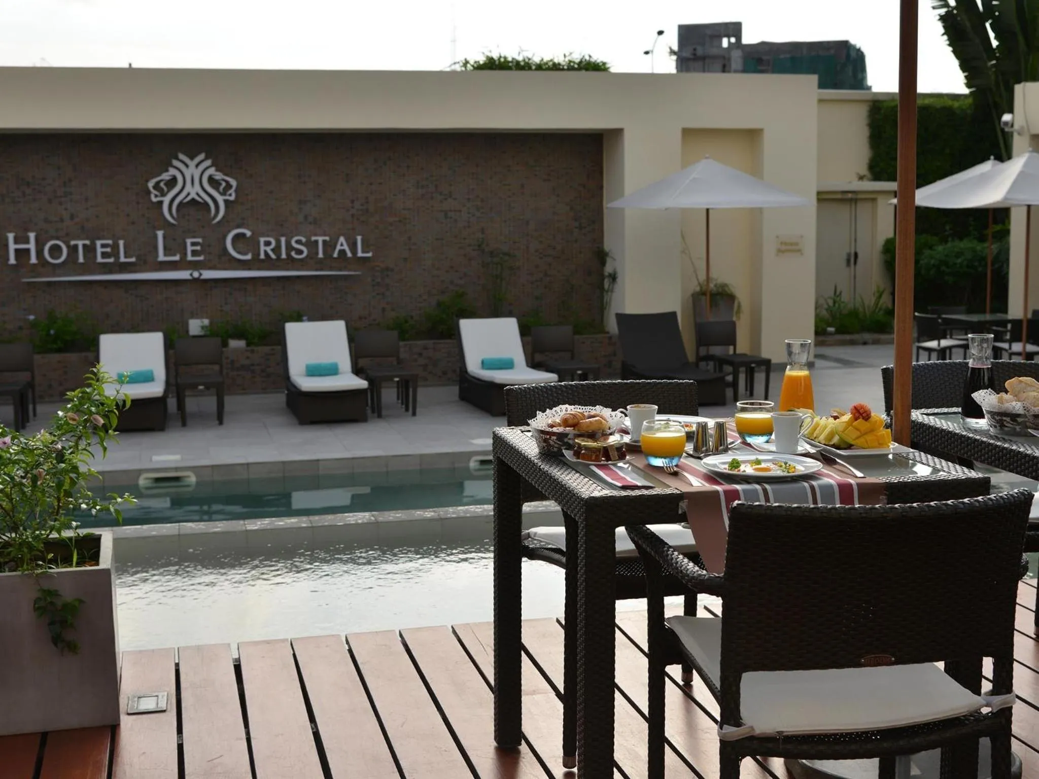 Swimming pool in Hôtel Le Cristal