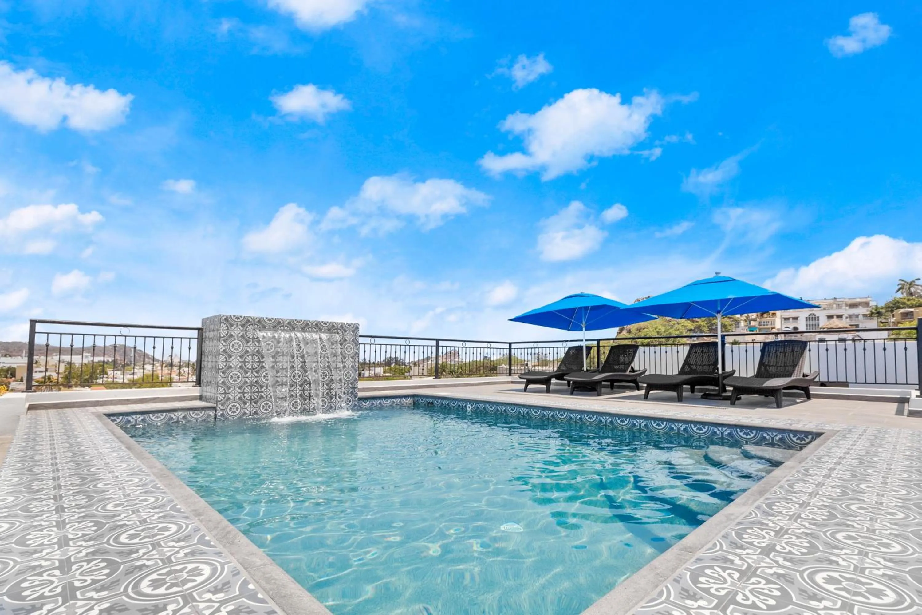 Pool view in Casa Barros Vacation Condos