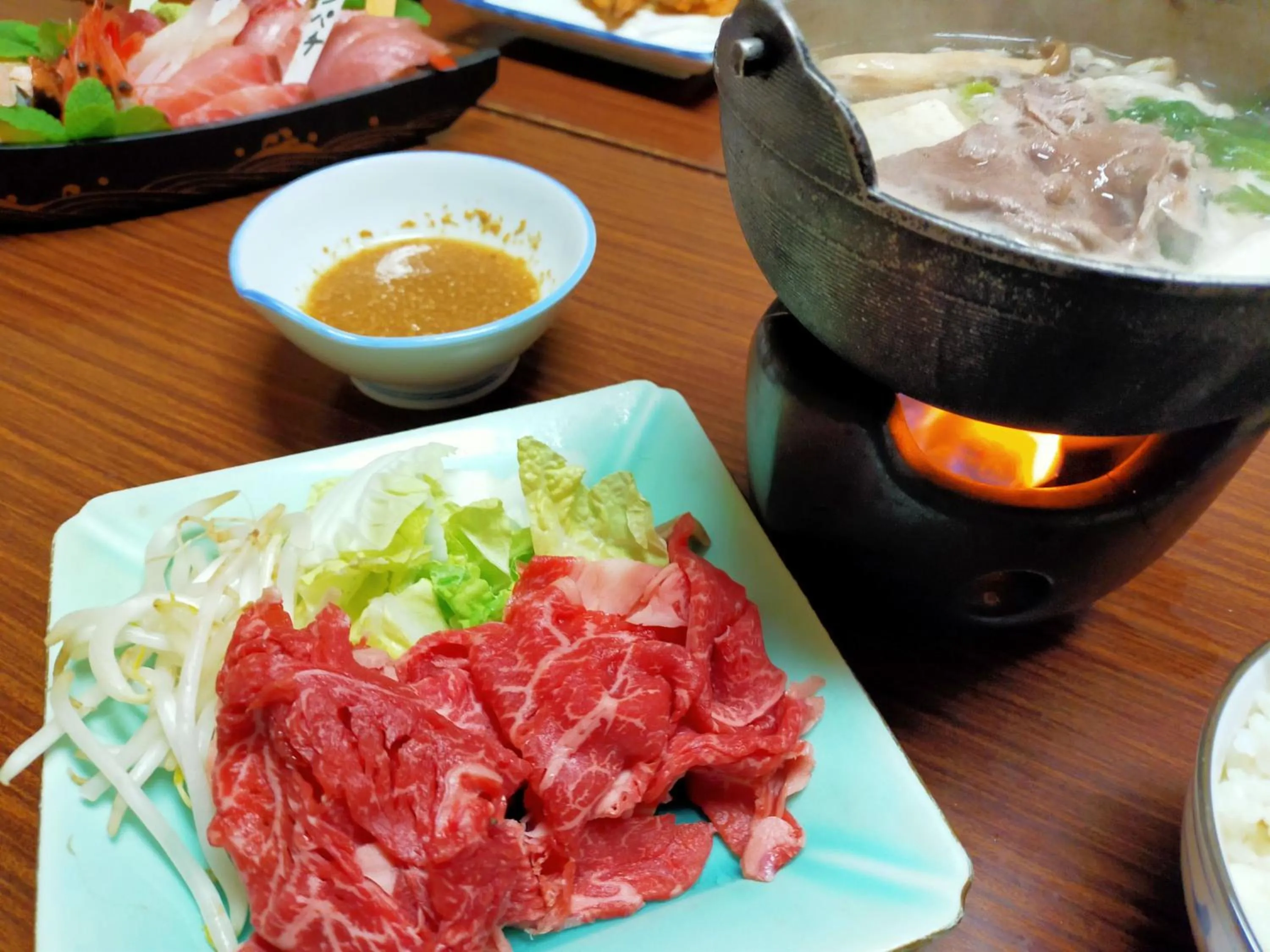 Dinner in Sado Ryosou Minato