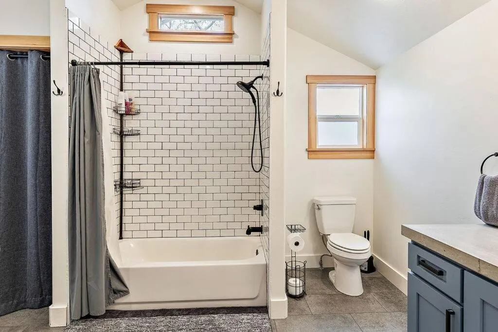 Shower in The Mountain House by WanderLodges