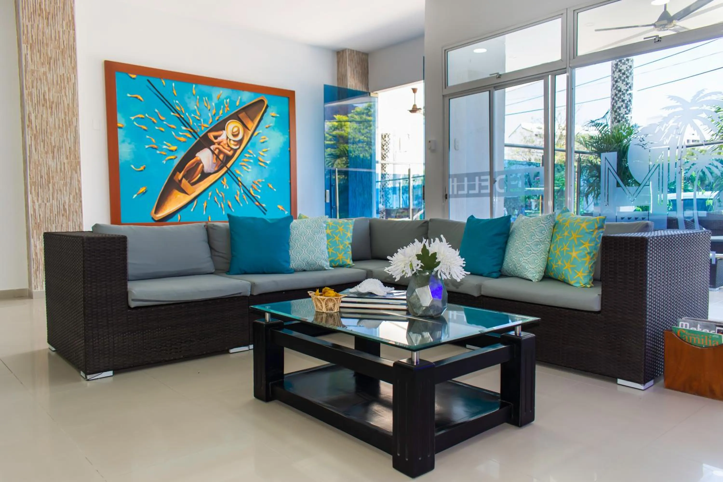 Lobby or reception in Hotel Medellín Rodadero