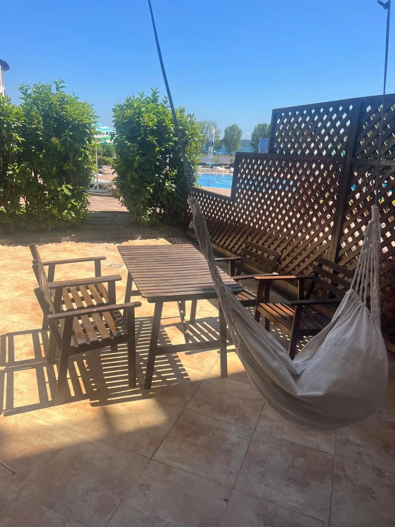 Patio in Hotel Paradise Garden