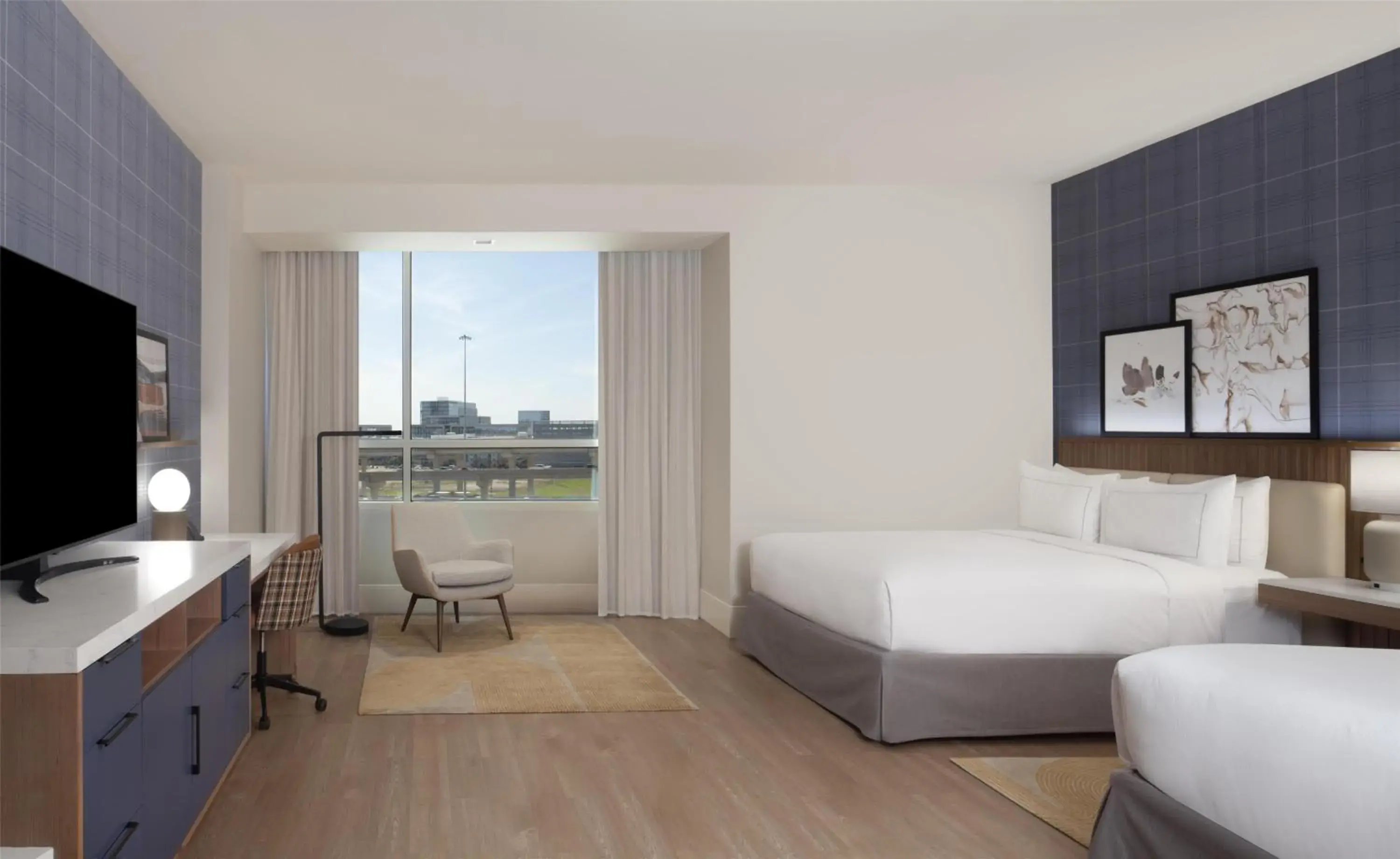 Queen Room with Two Queen Beds - Hearing Access in Hilton Dallas/Plano Granite Park Queen Room with Two Queen Beds - Hearing Access in Hilton Dallas/Plano Granite Park