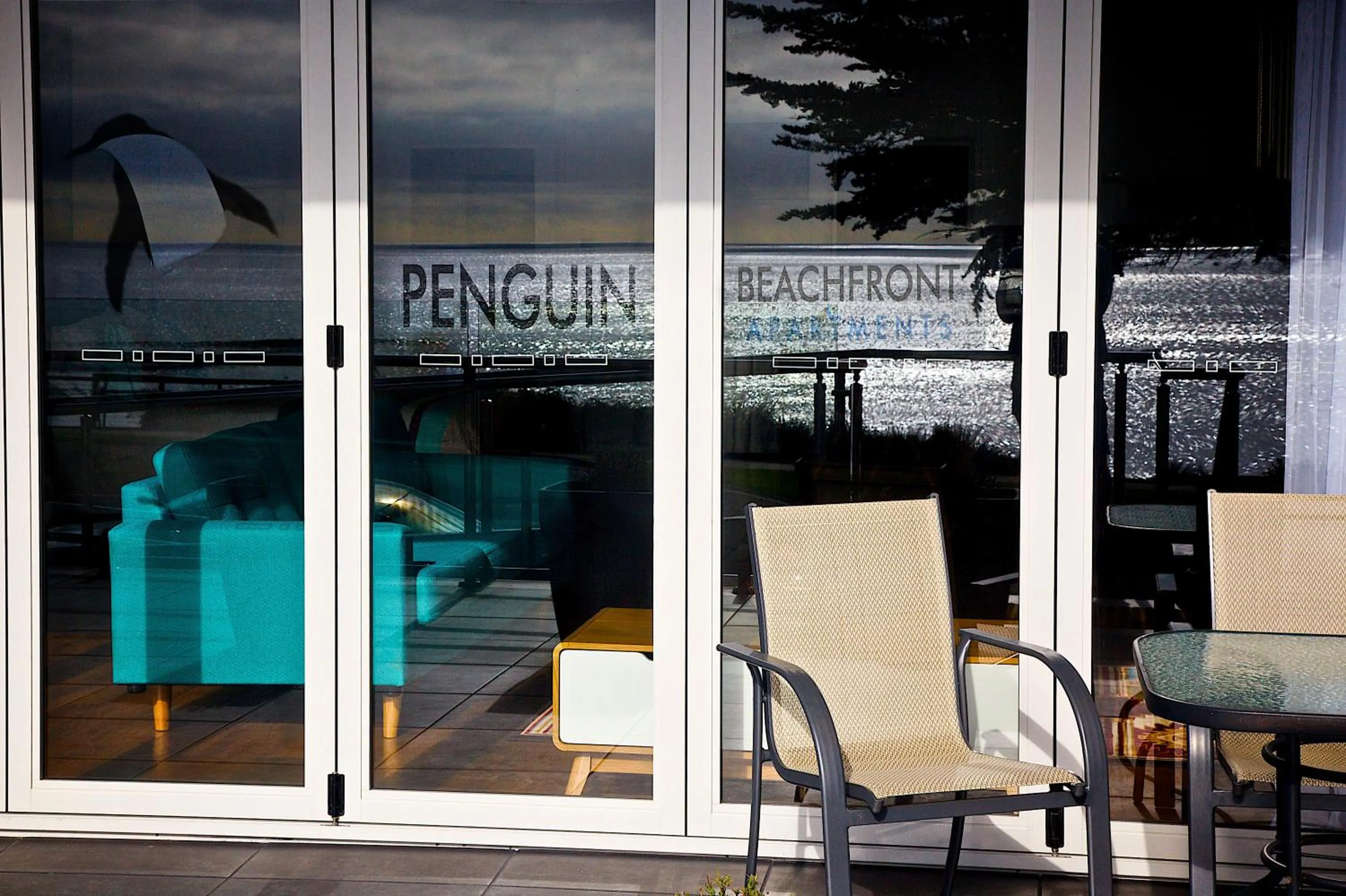 Patio in Penguin Beachfront Apartments