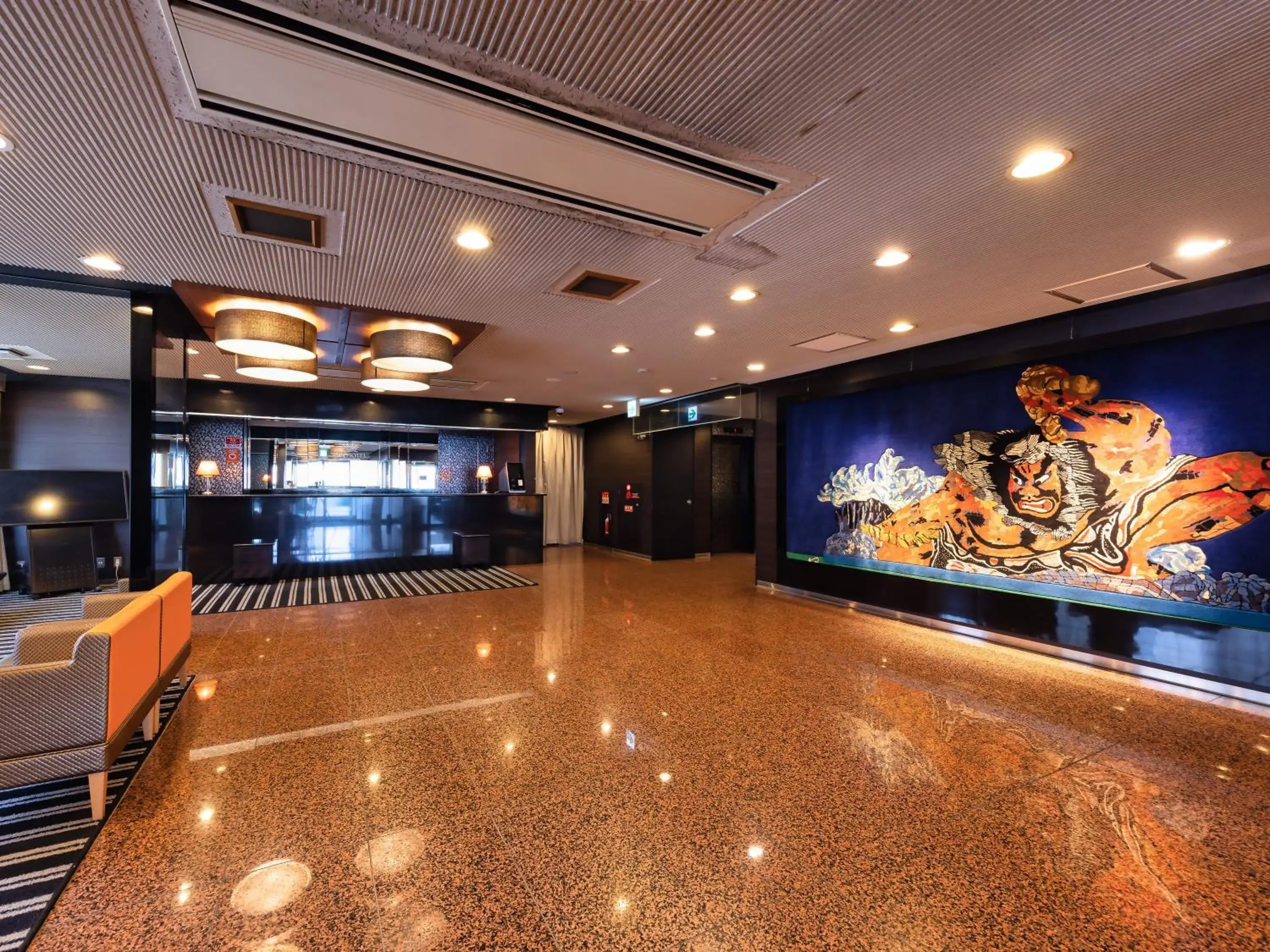 Lobby or reception in APA Hotel Aomori Ekihigashi Lobby or reception in APA Hotel Aomori Ekihigashi