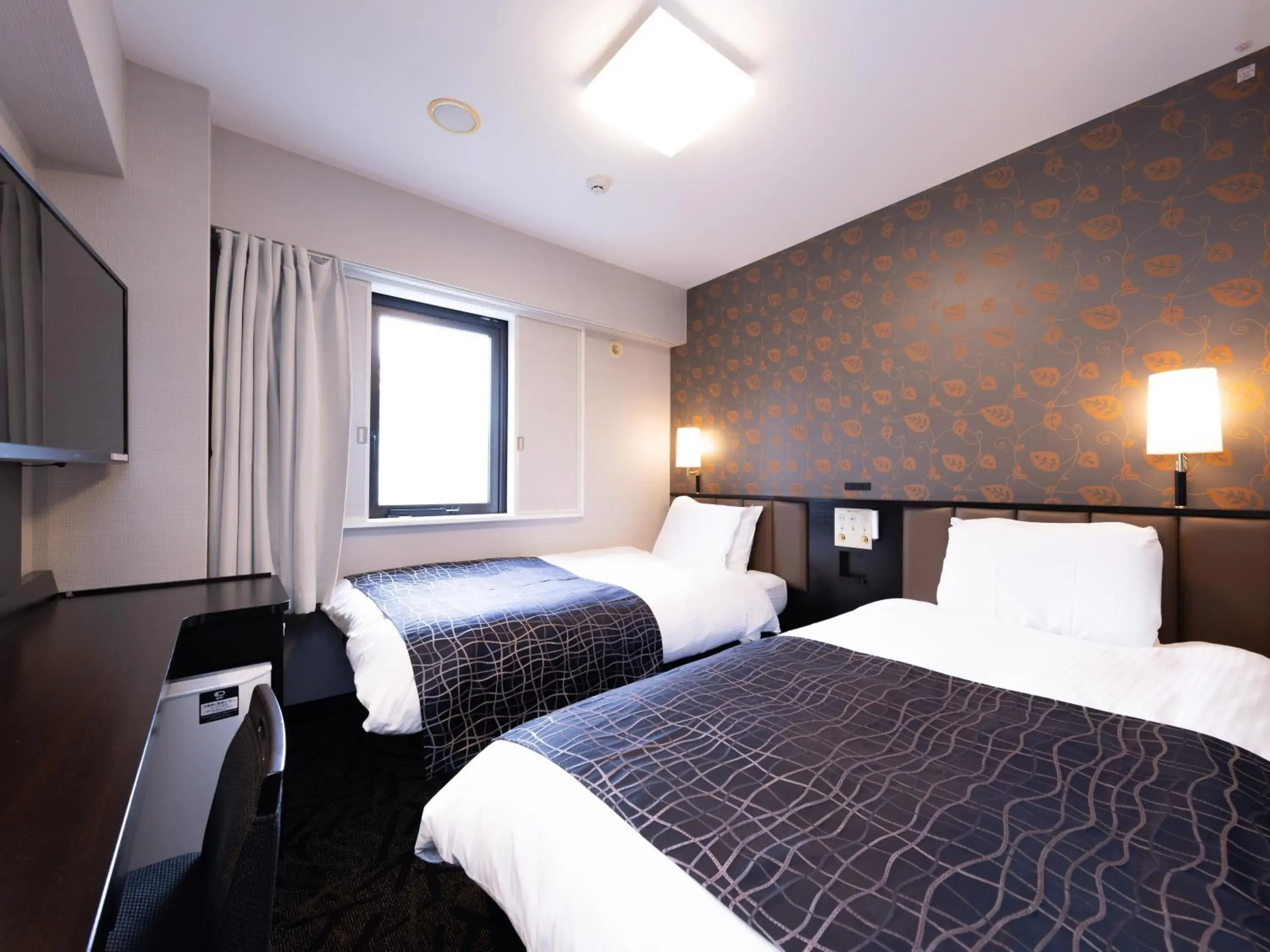 Bed in APA Hotel Aomori Ekihigashi Bed in APA Hotel Aomori Ekihigashi