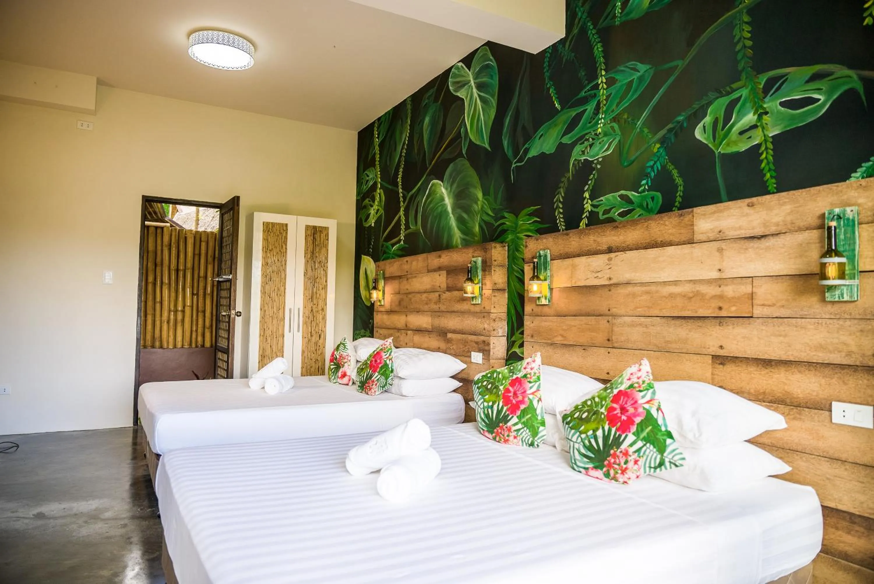 Bed in Fox & The Firefly Cottages