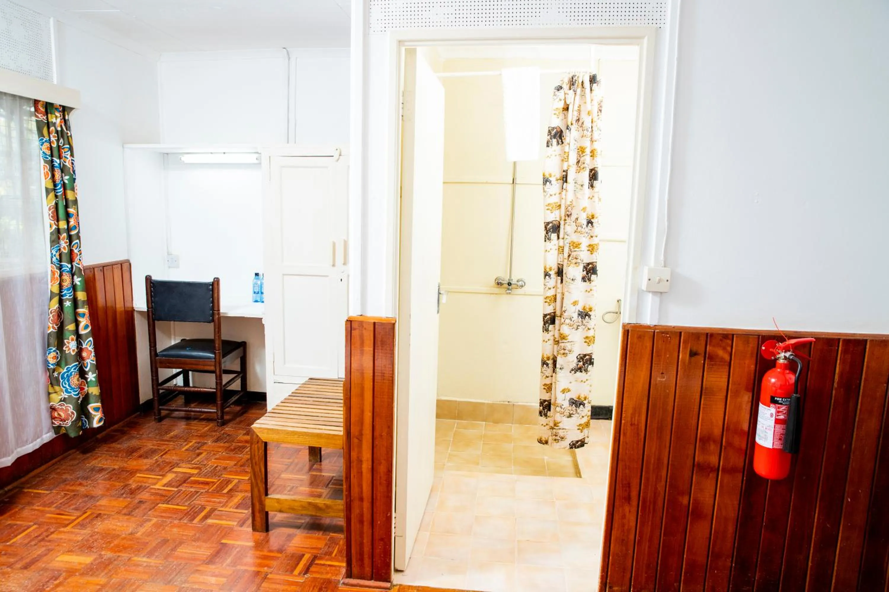 Seating area in Naro Moru River Lodge